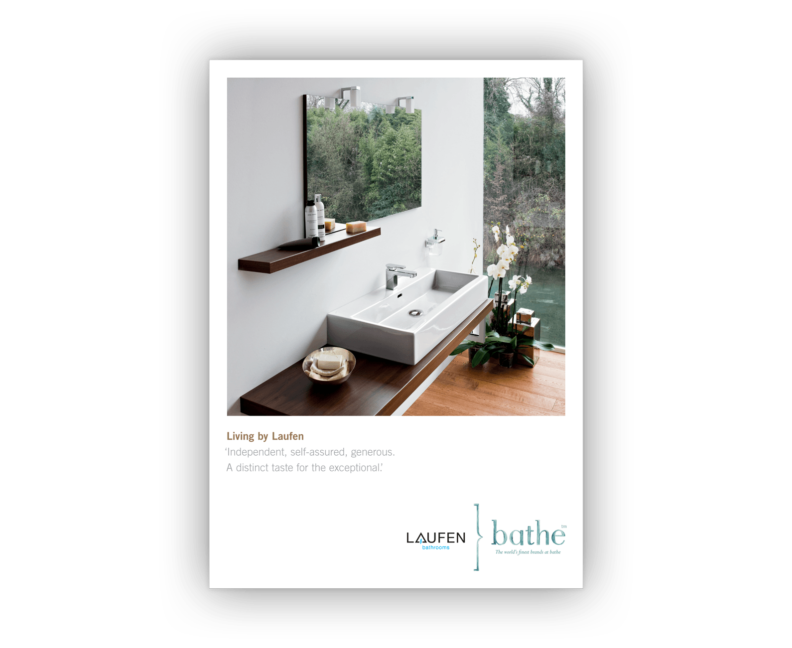 One of the brochure cover designs.
