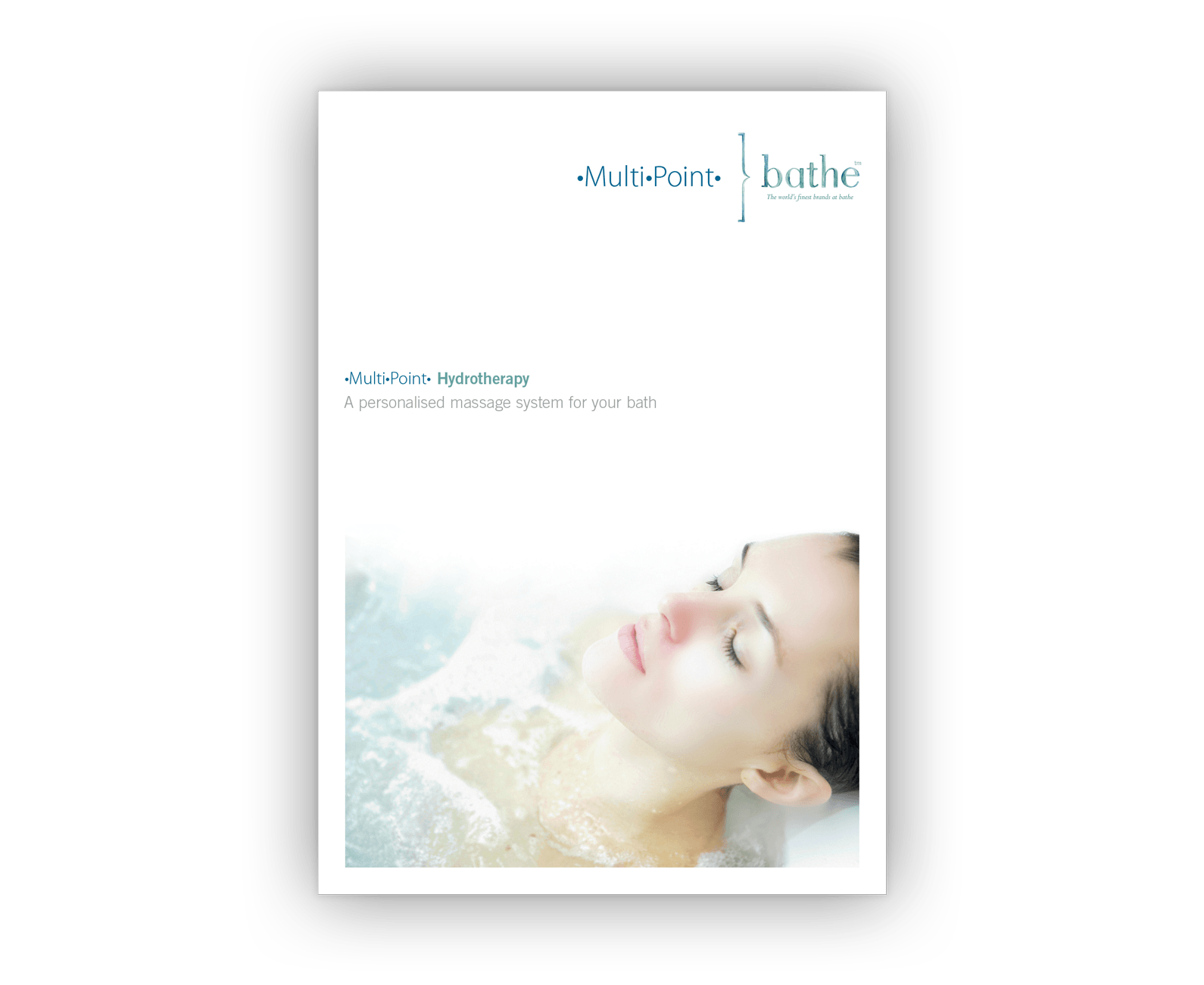 The sales-support brochure cover design.