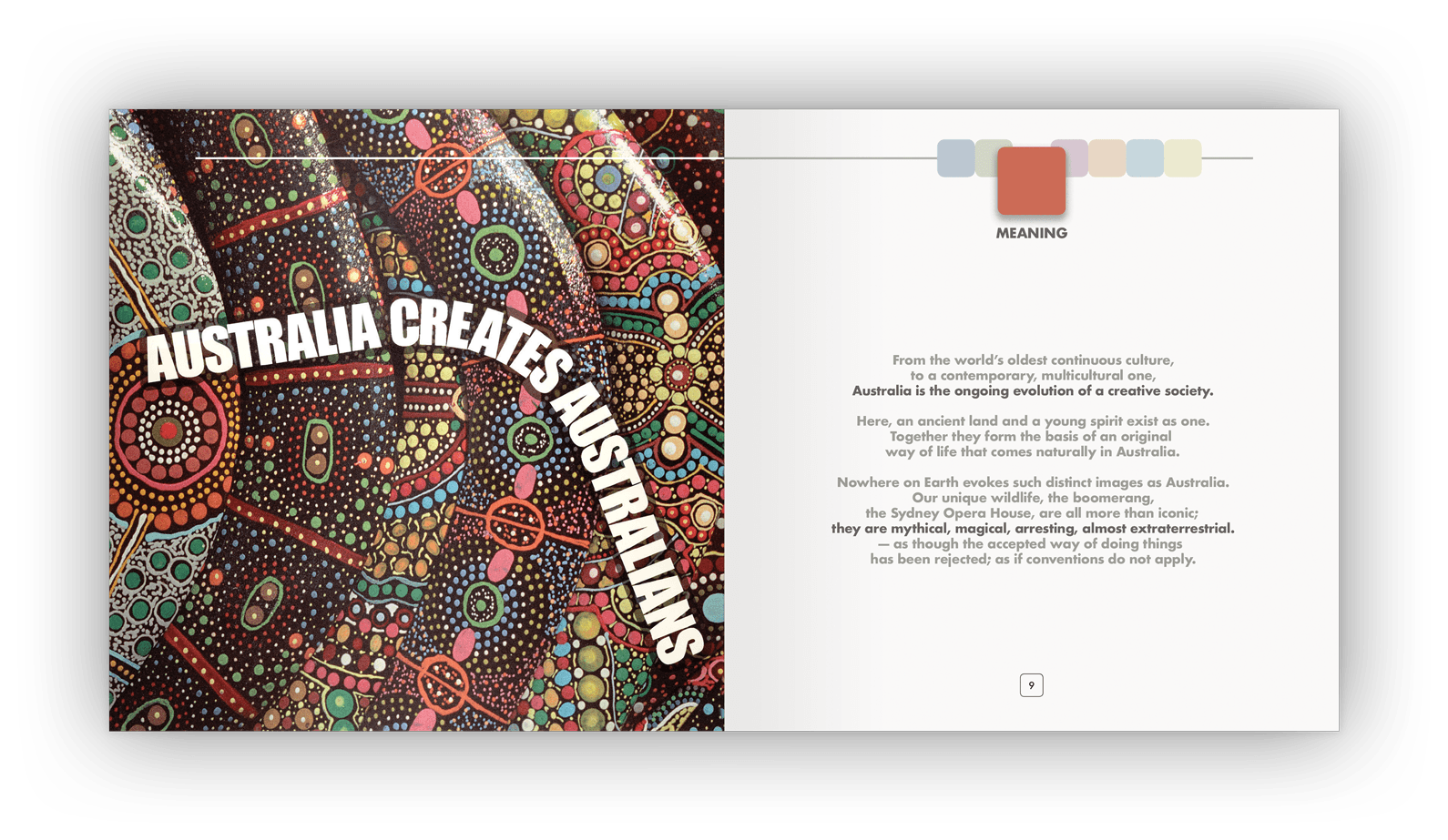 Double-page layout design.