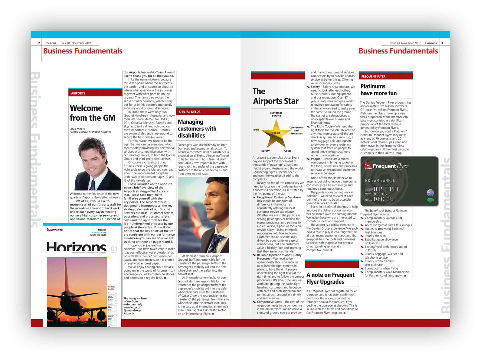 Double-page layout design.