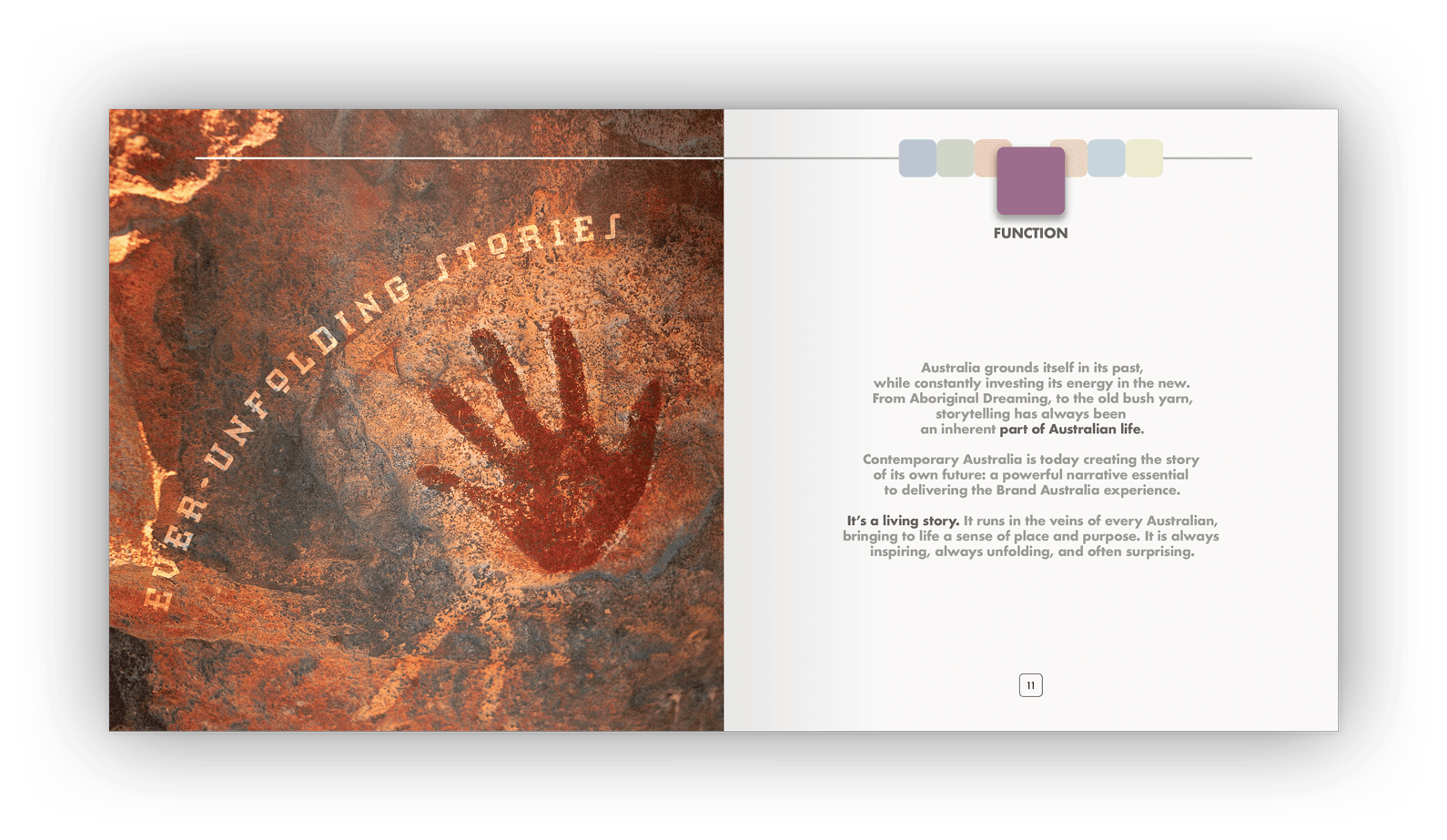 Double-page layout design.