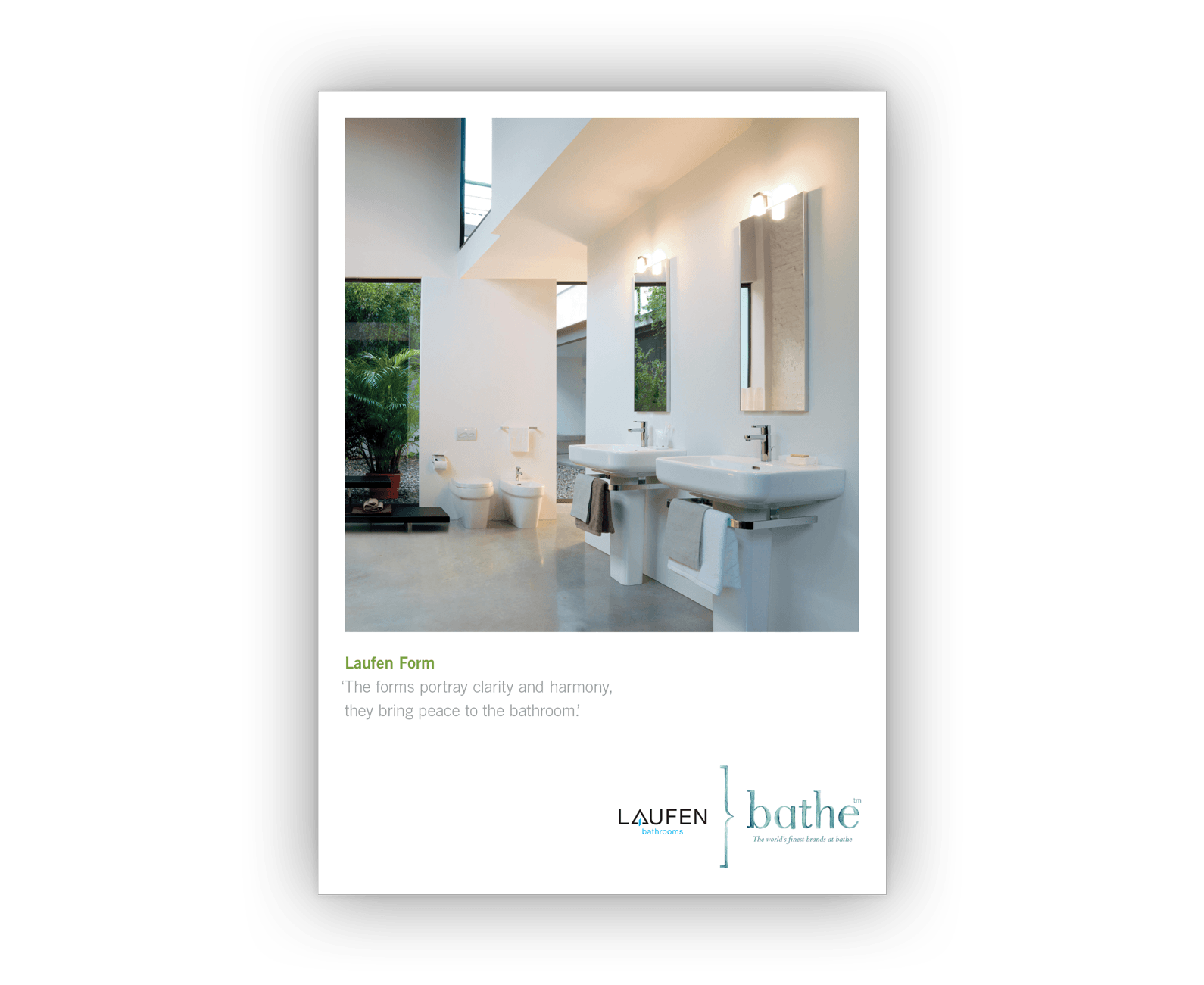 One of the brochure cover designs.
