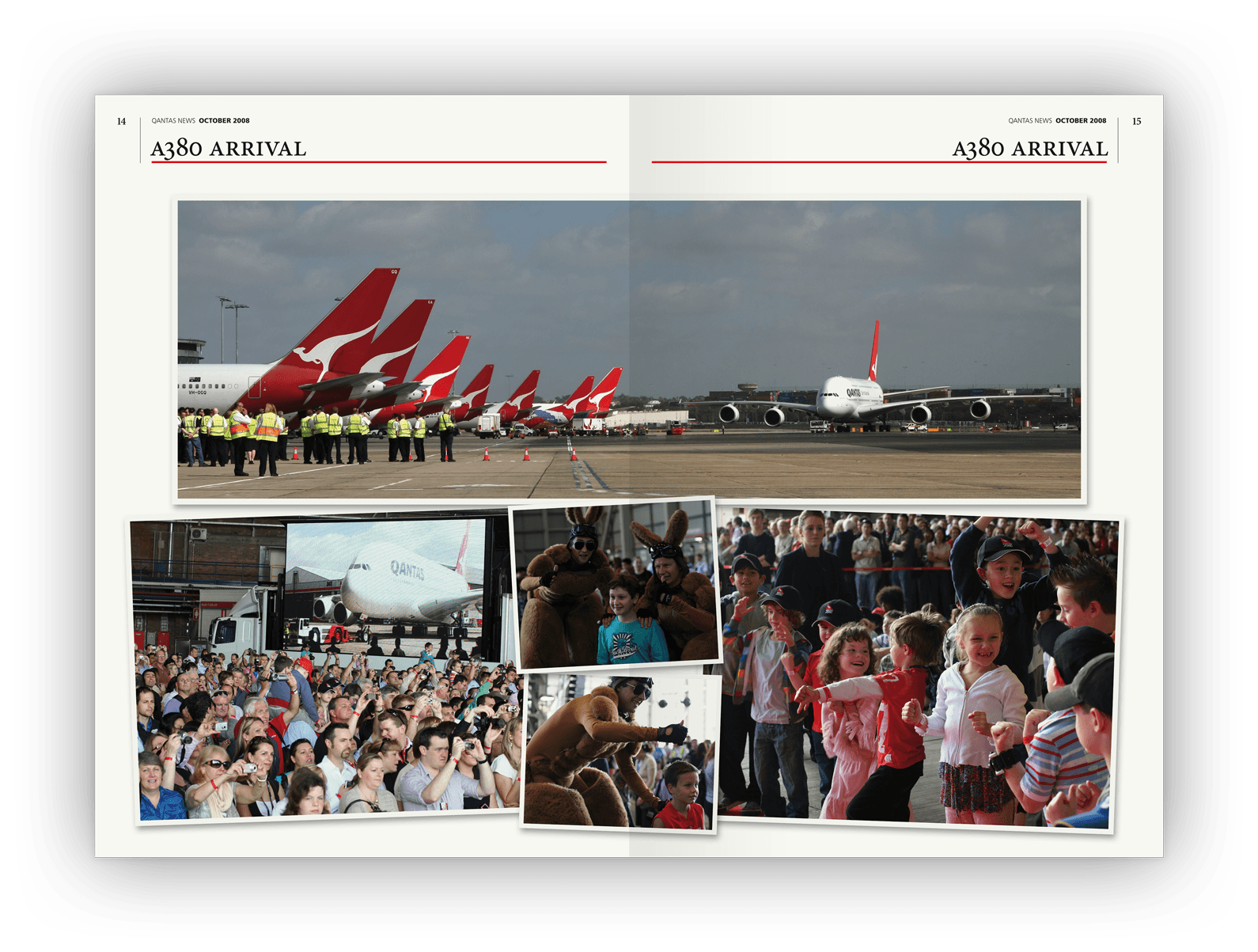 Double-page layout design.