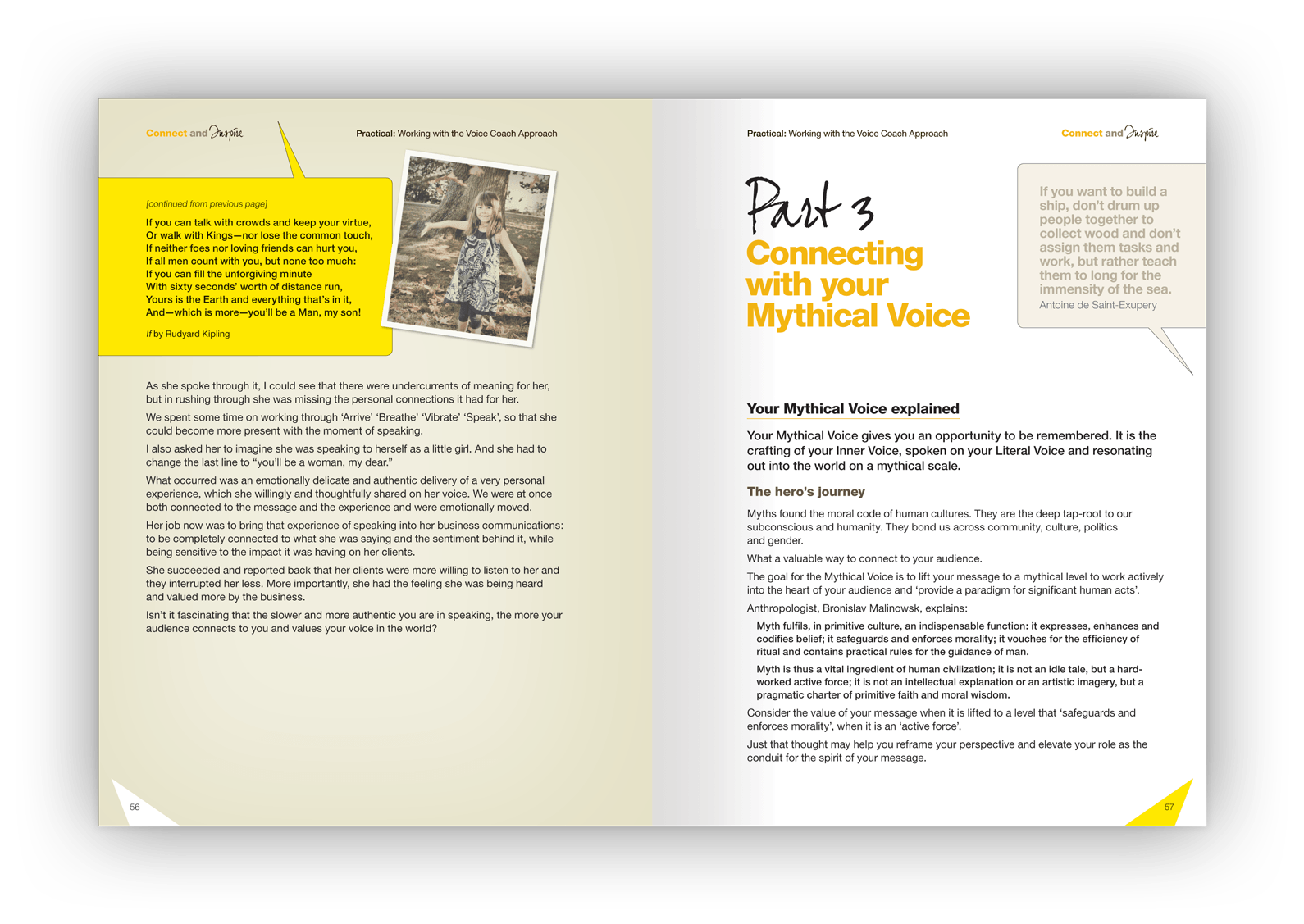 Double-page layout design.