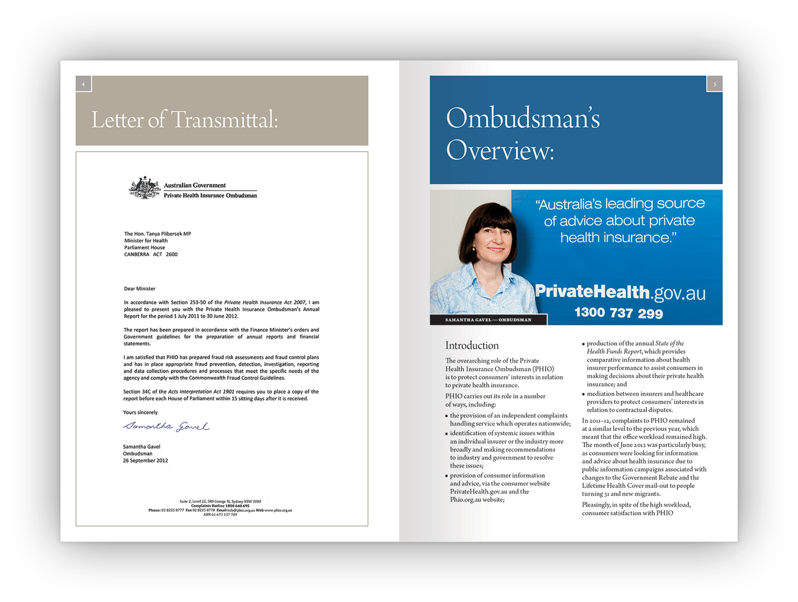 Double-page layout design.