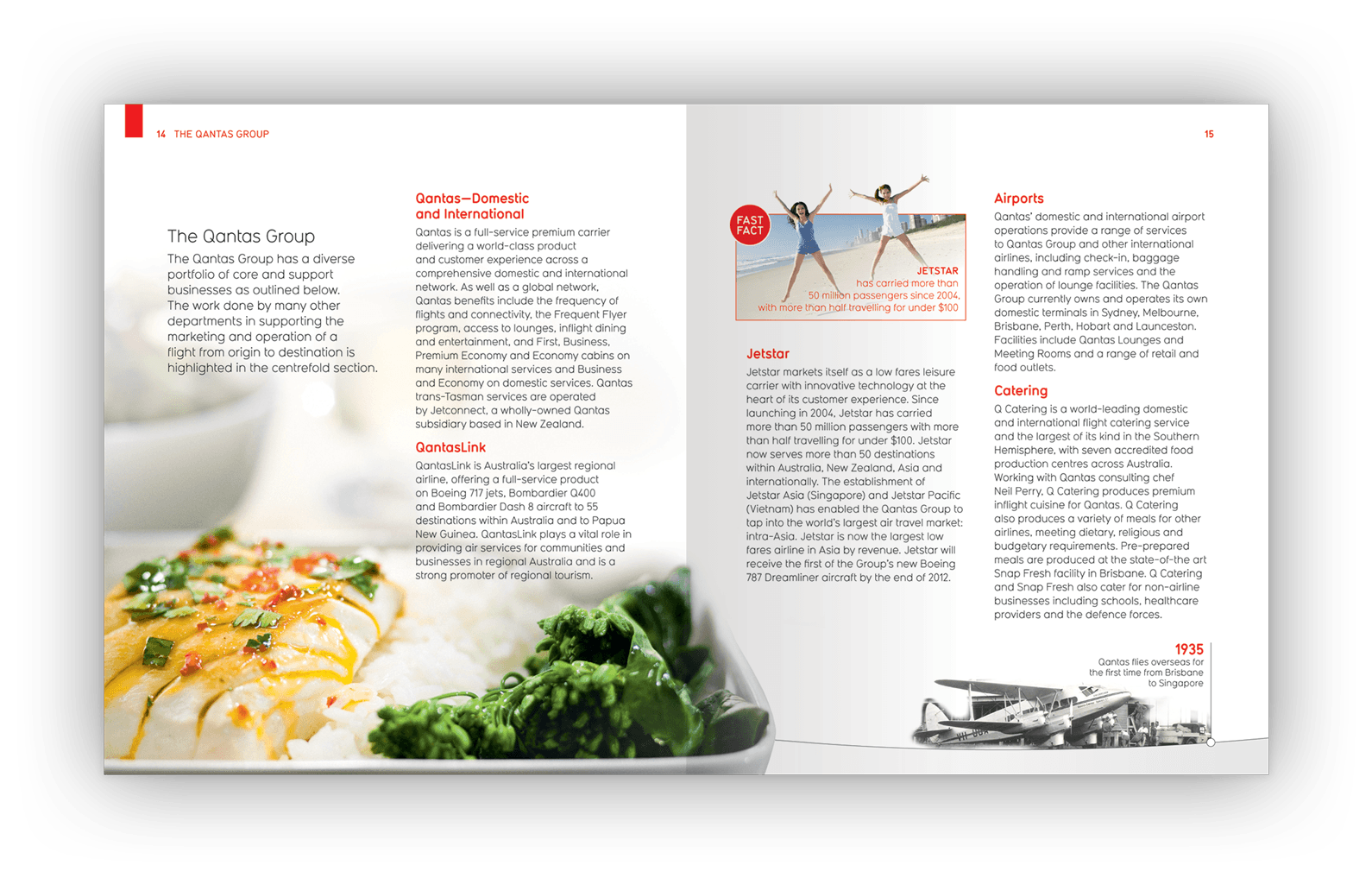 Double-page layout design.