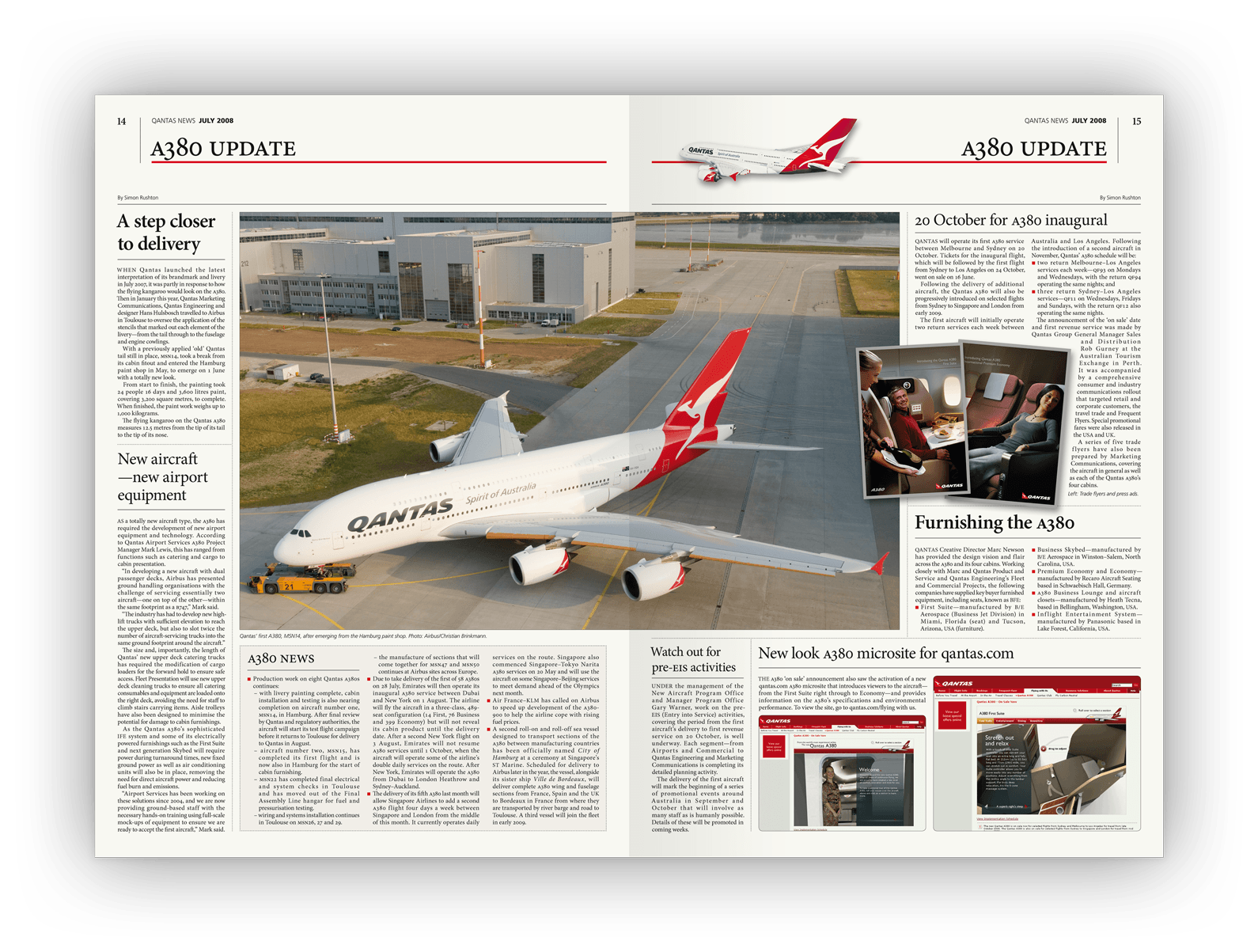 Double-page layout design.