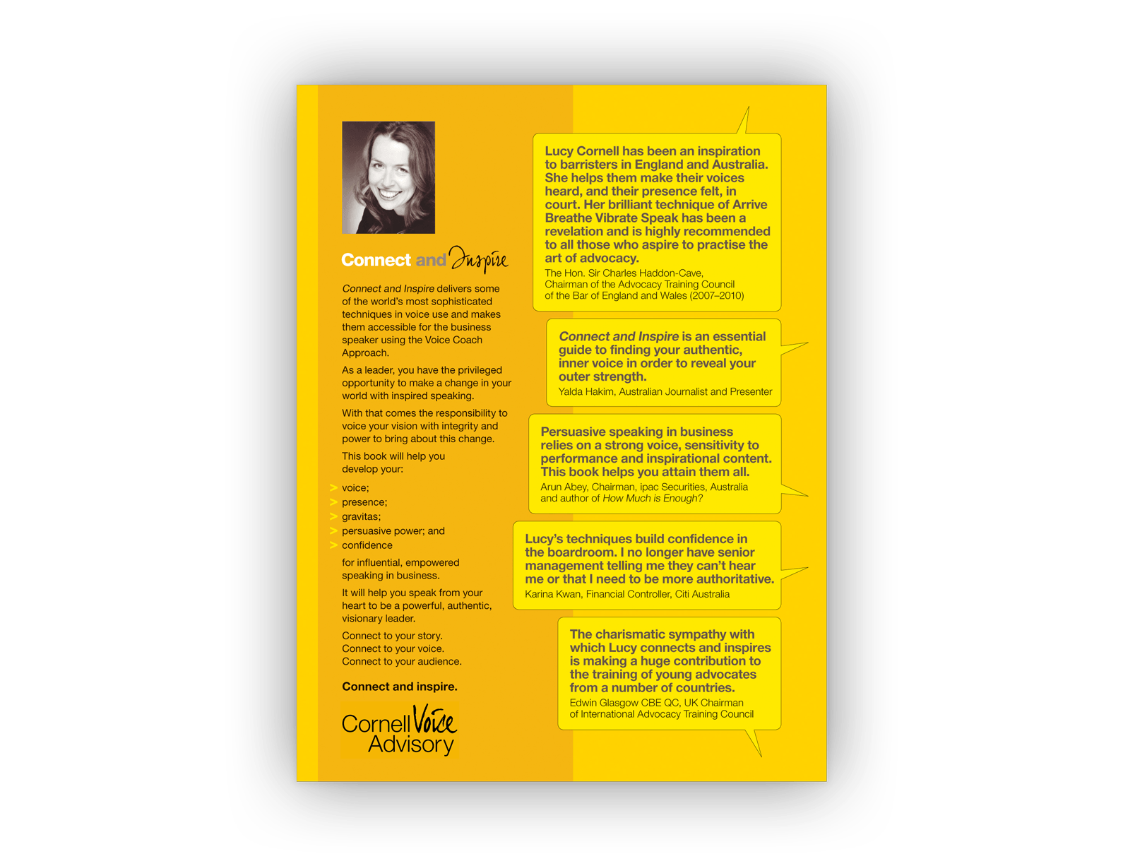 The booklet's back cover design.