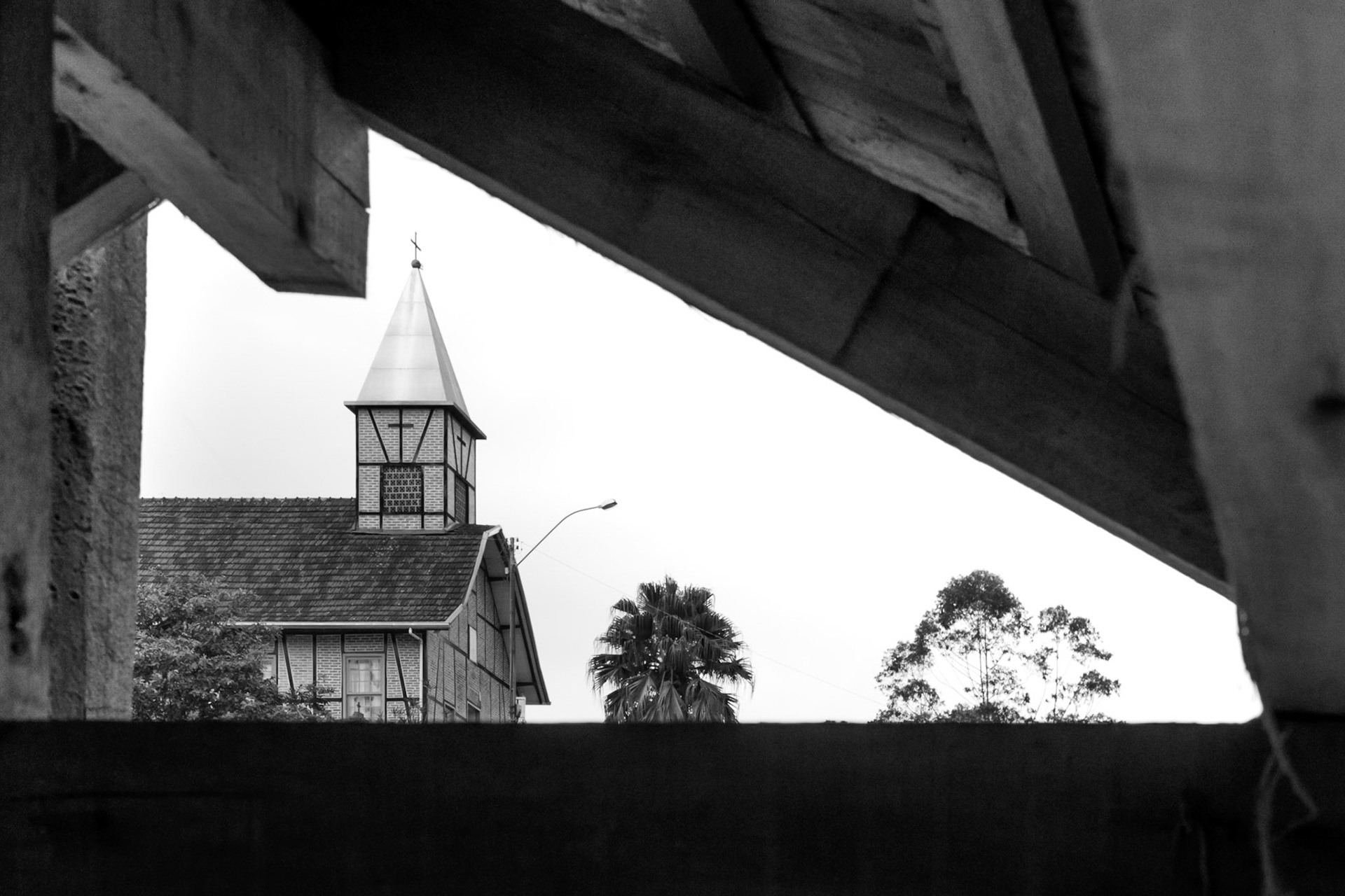 Benedito Novo - Igreja Luterana na localidade de Ribeirão Liberdade.