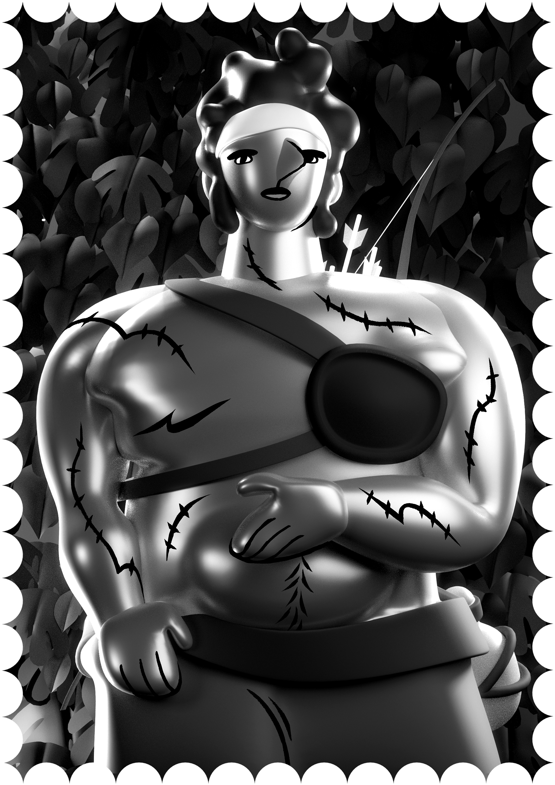 Première de couverture du premier numéro de la revue auto-éditée "Les Fils qui se Touchent"