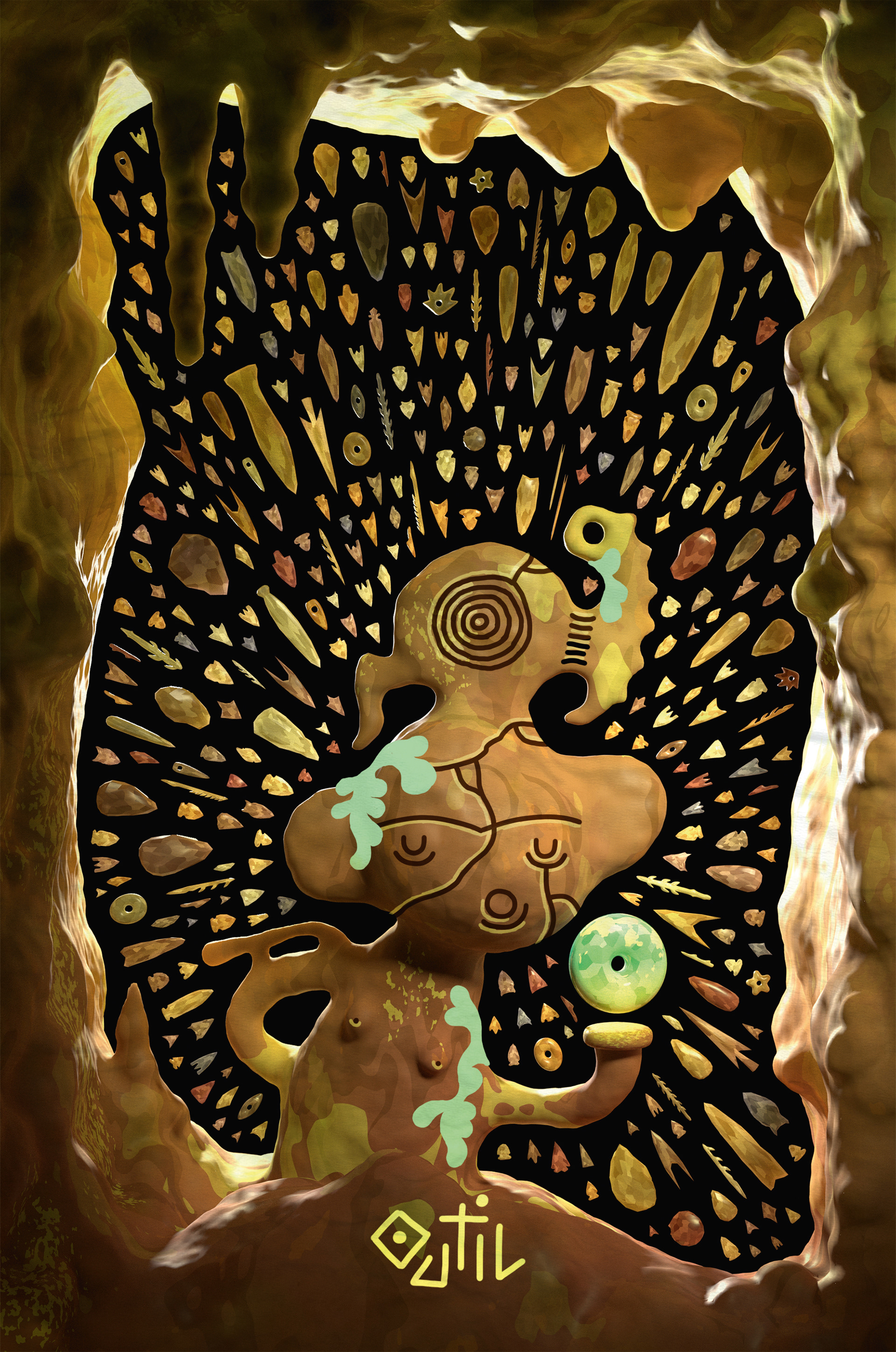 Verso de carte pour le projet "Mint Condition" organisée par le Riverbed Collective