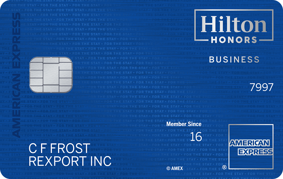 Hilton Honors Business Card (metal)— USA