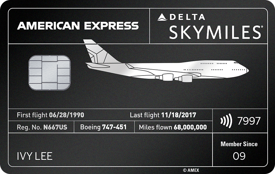 Delta Ram v.1 Reserve Card (manufactured from recycled airplane metal) — USA