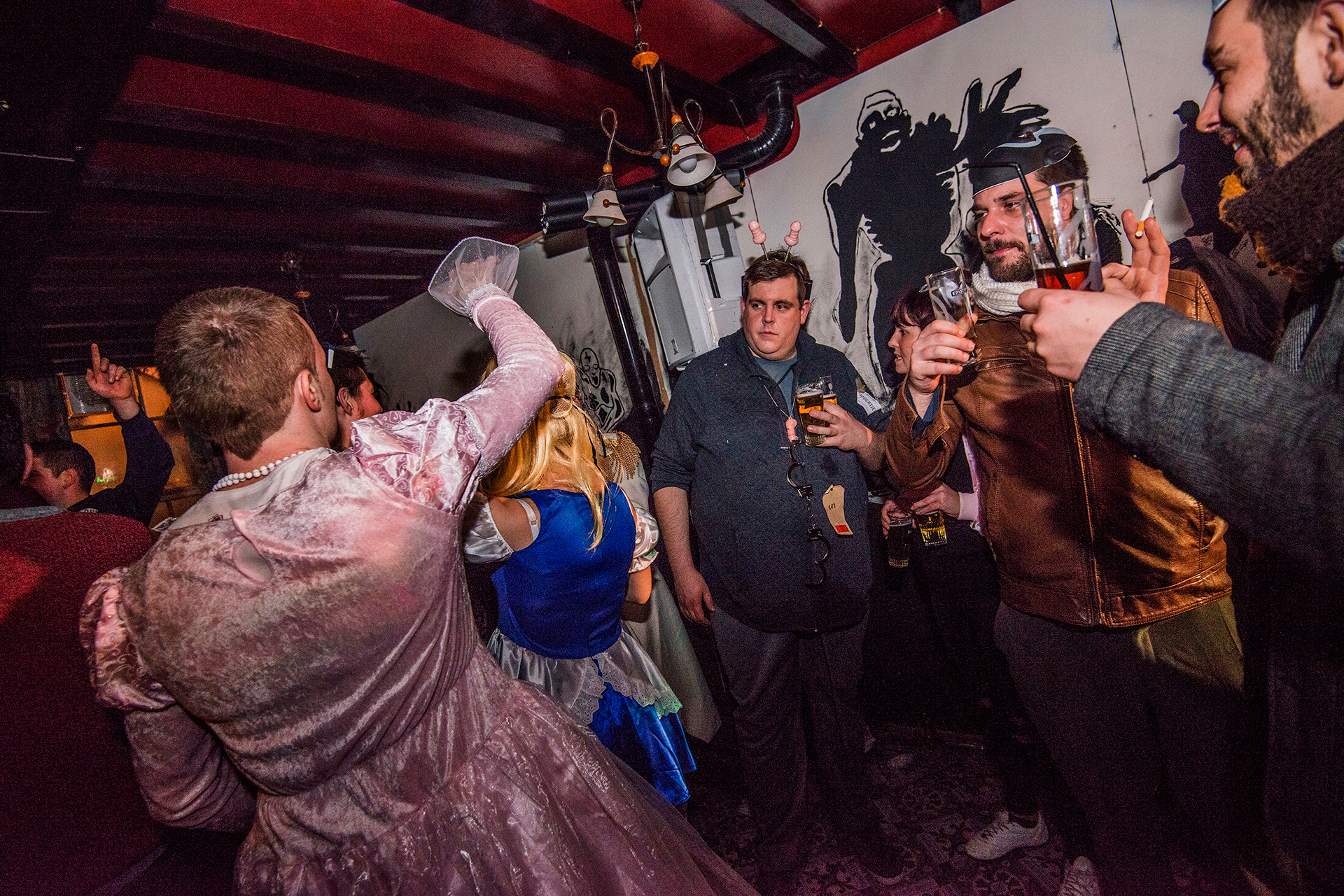 2015 - Poperinge - Carnaval - Café L'Espérance - Maskerade