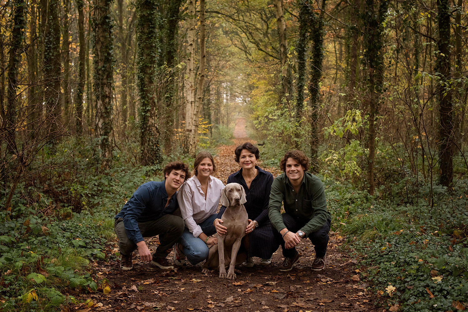 Sabien Lahaye-Battheu samen met Willem, Barbara en Arthur