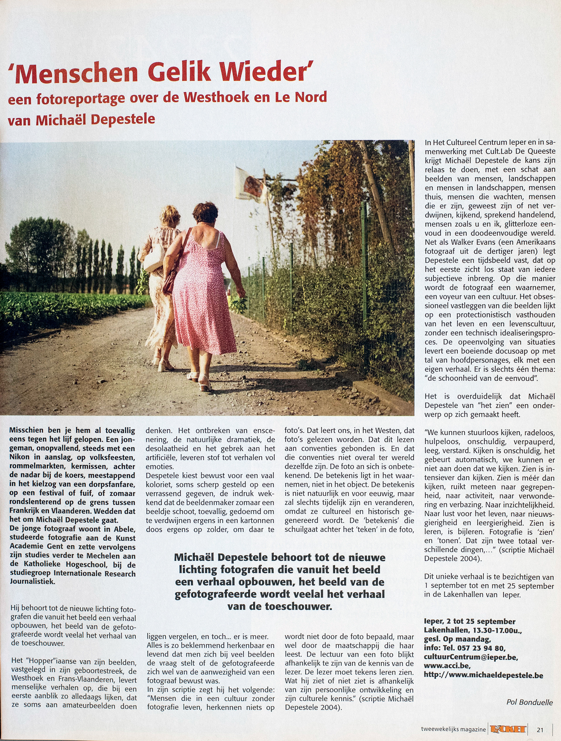 2005 - Ticket Magazine - Menschen Gelik Wieder