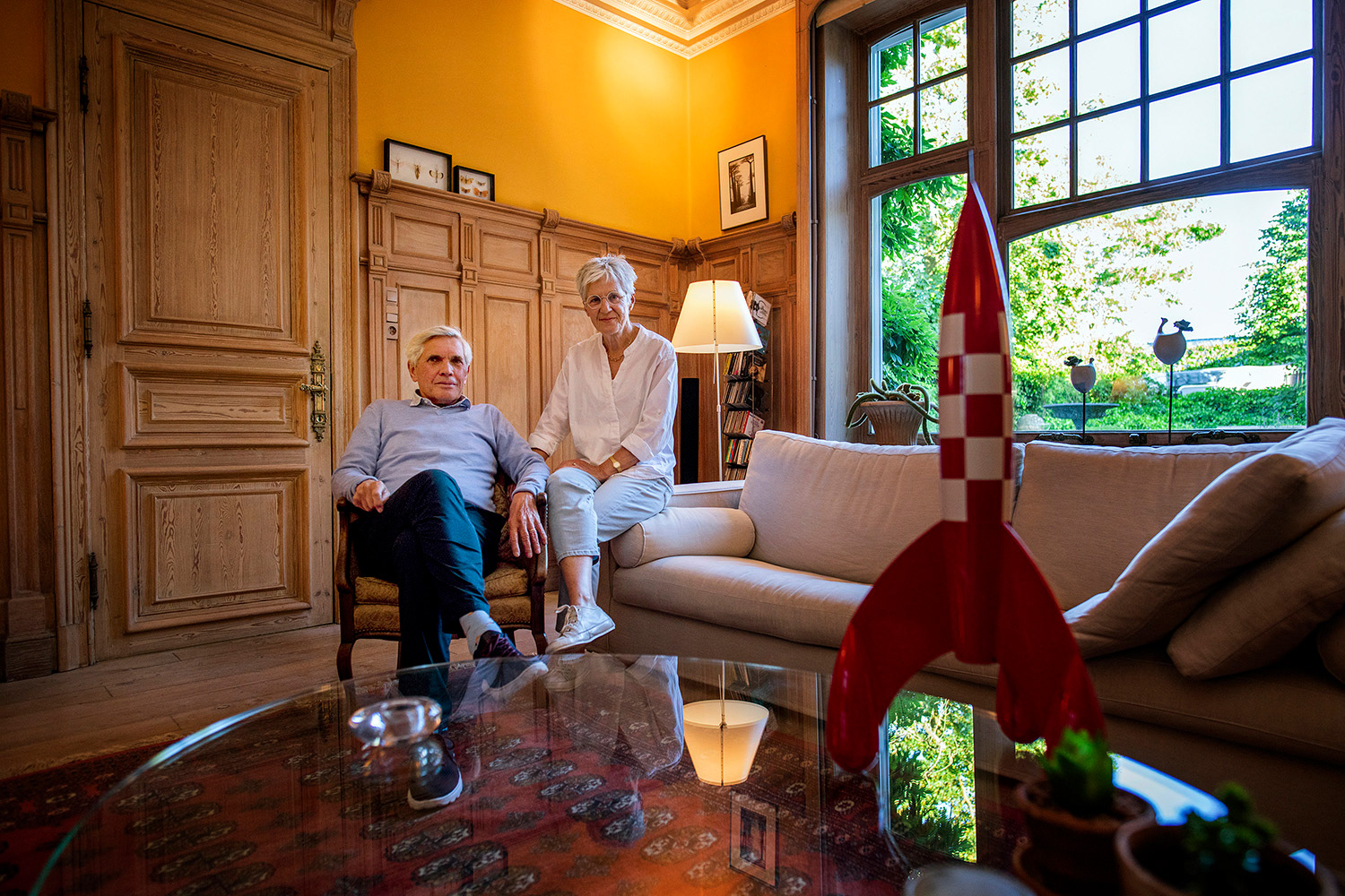 Dokter Dirk Vandamme samen met echtgenote Mia Ryckaert