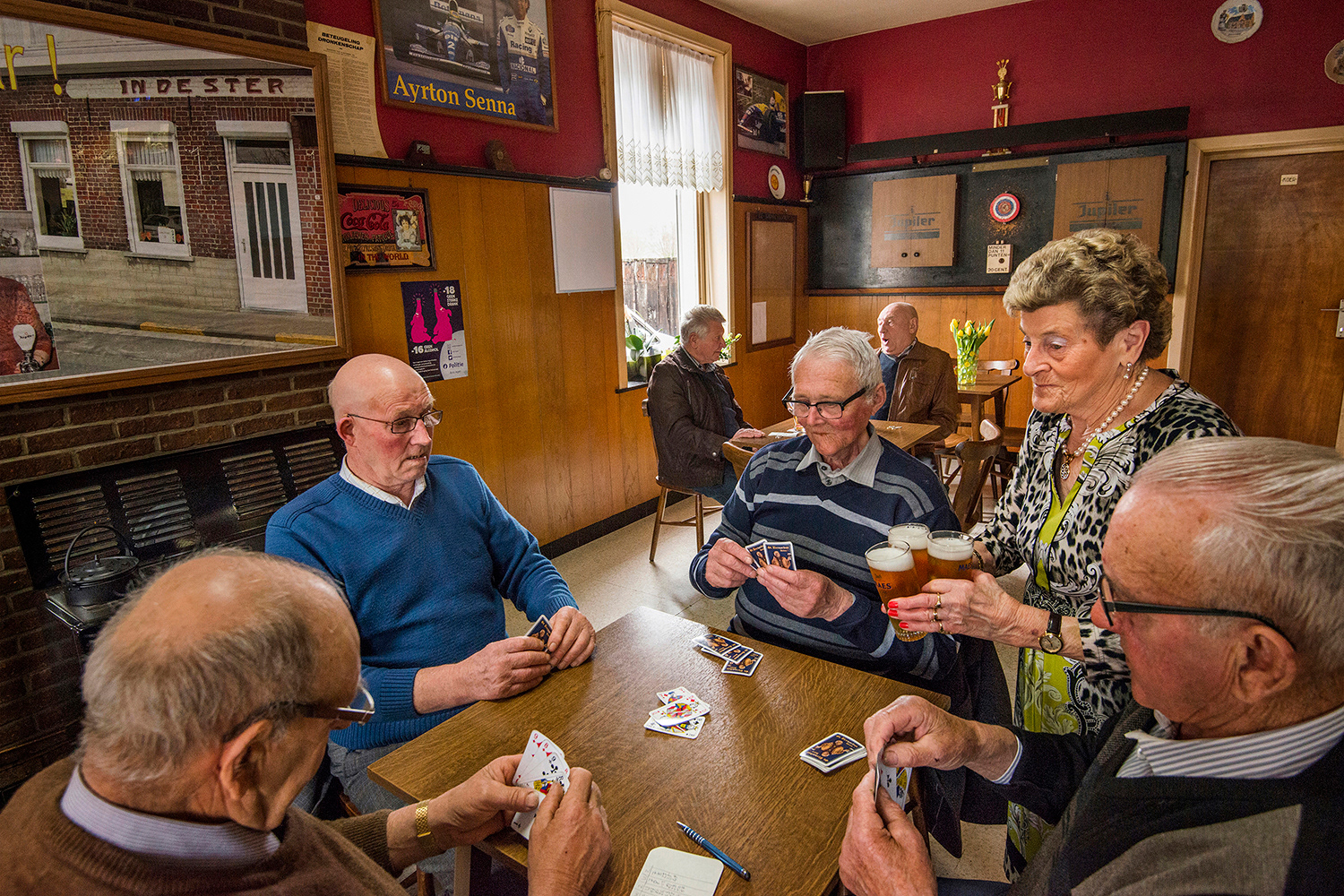 2015 - Sint-Jan-Ter-Biezen - Café In De Ster - Kaarters bij Maria Catteeuw