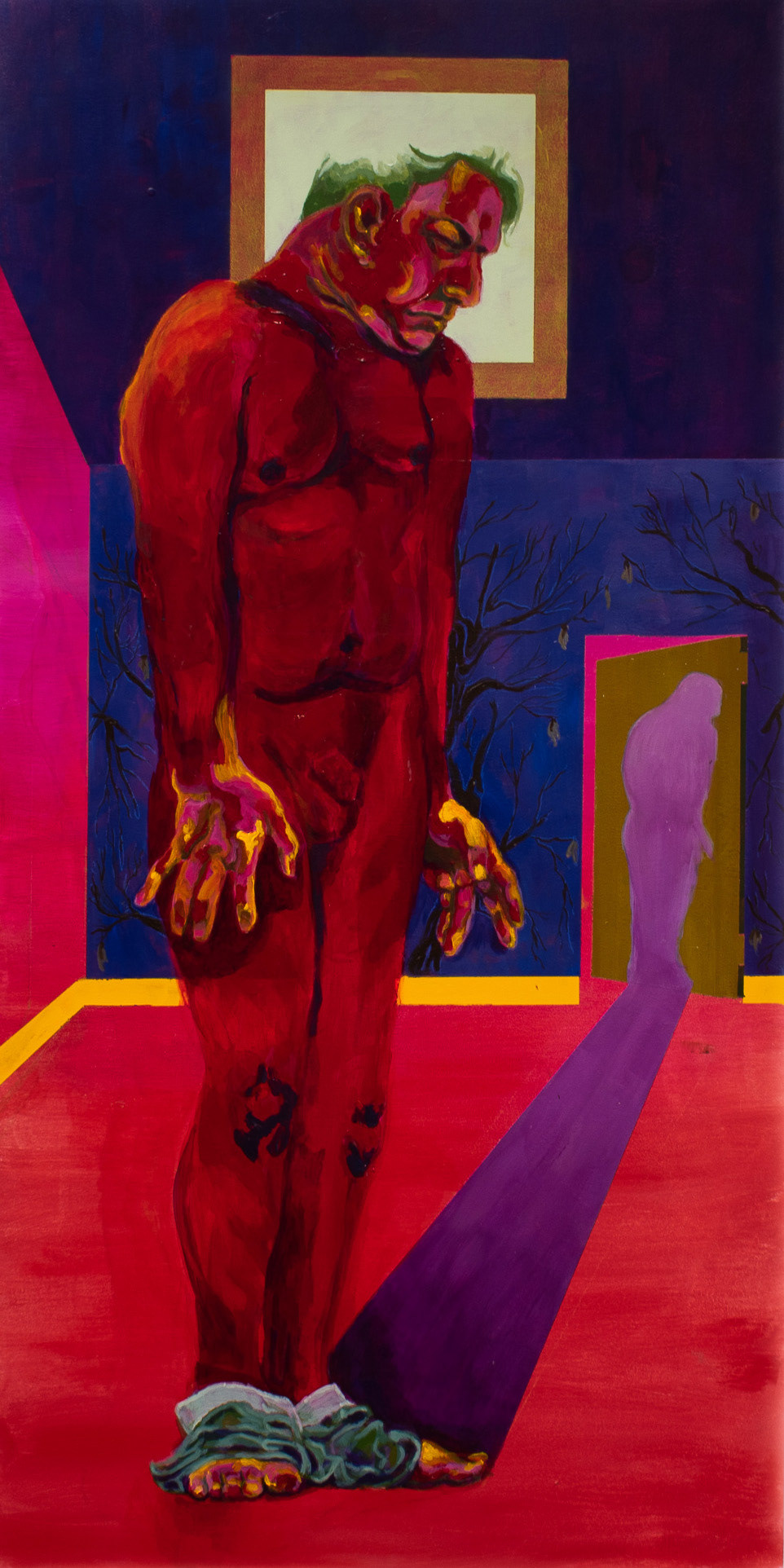 In My Head | Acrylic and Pastel on Wood Panel | 24"x36"