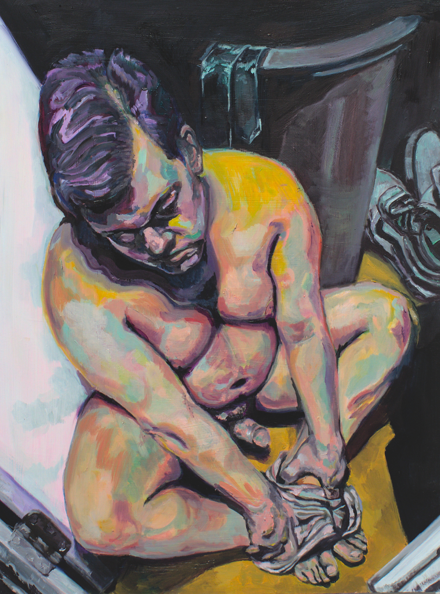Manhood | Oil on Wood Panel | 18"x24"