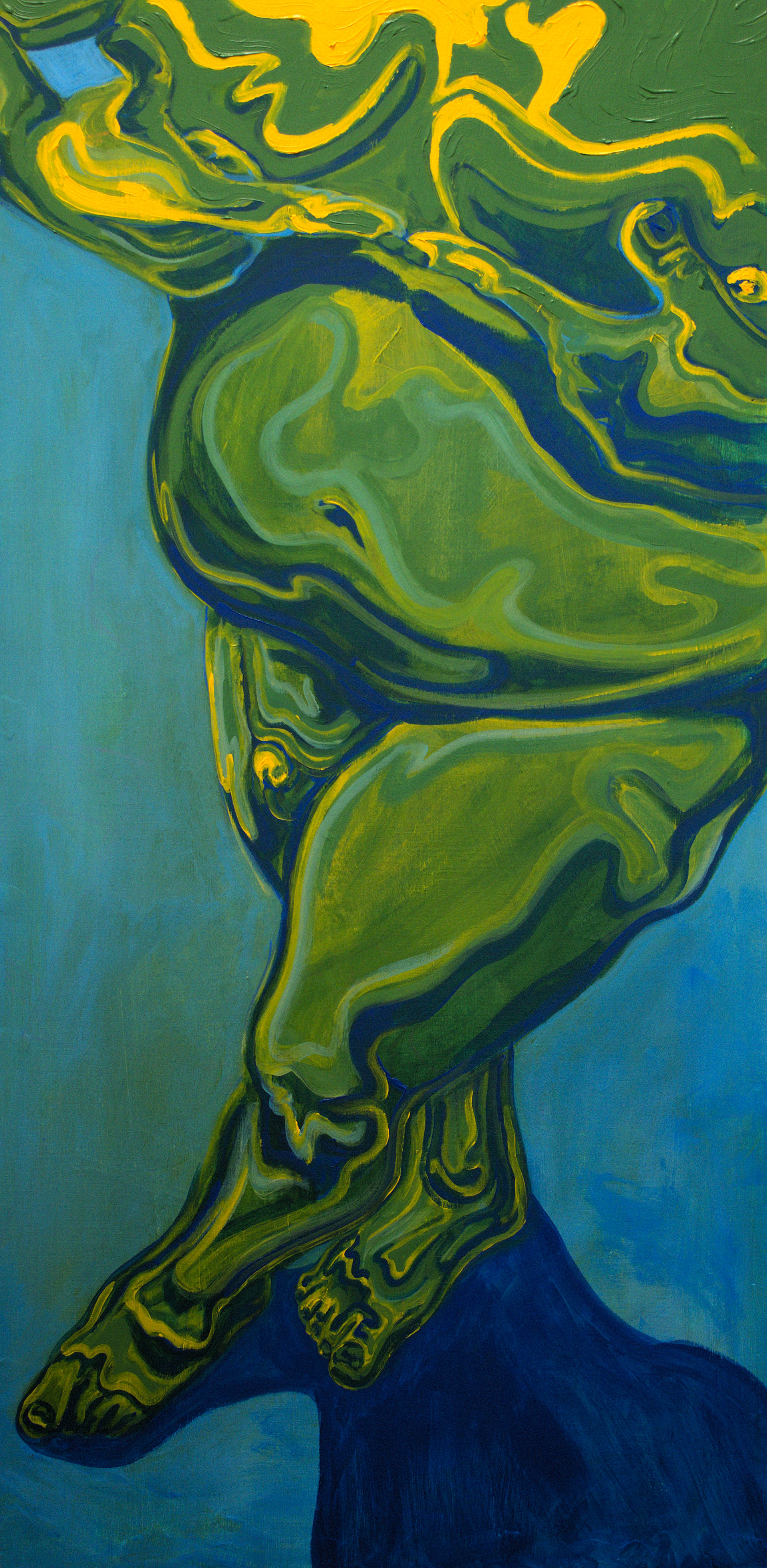 Babygirl | Acrylic on Wood Panel | 40" x 20" | 2025