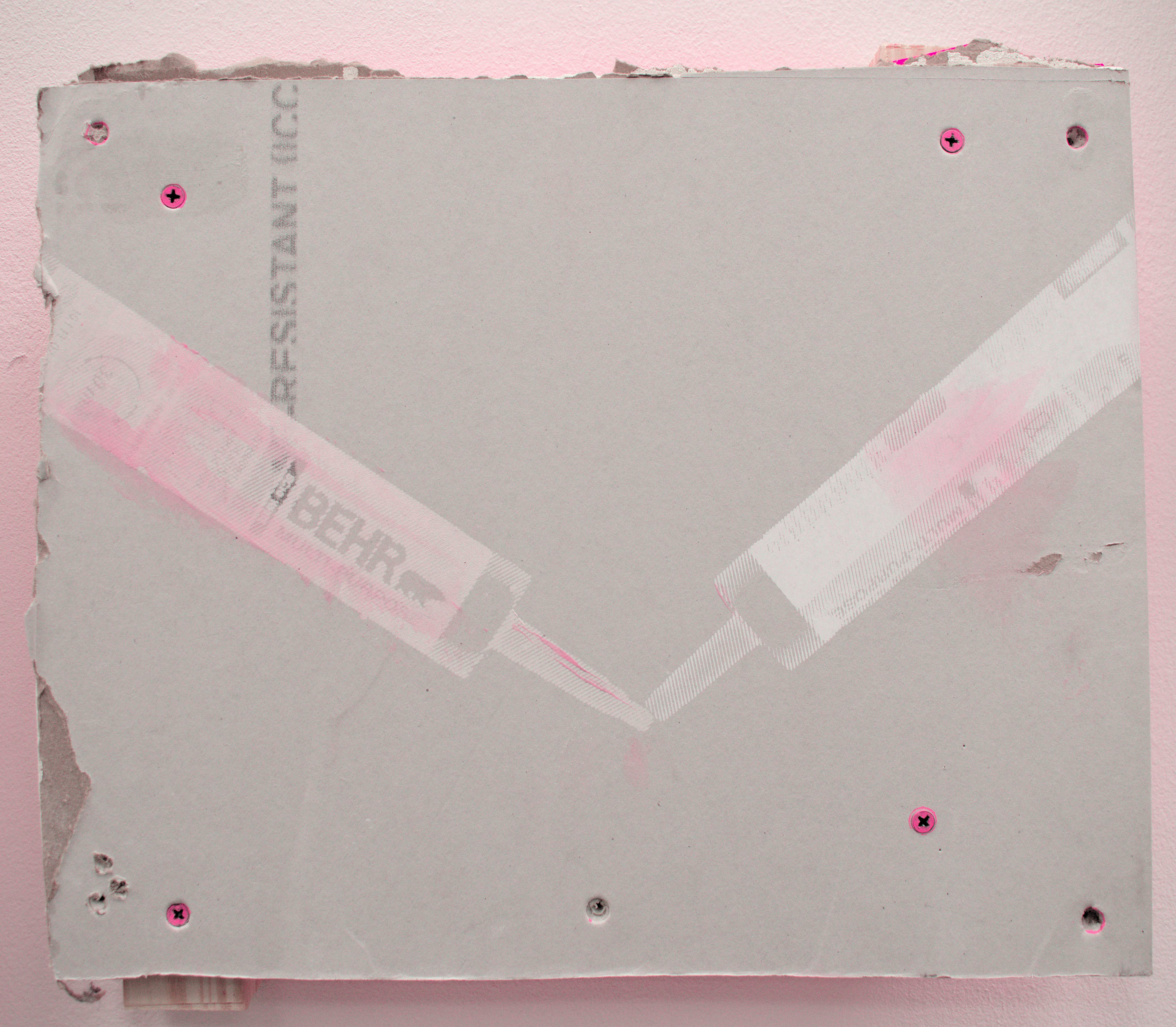 Studfinder V | Screen Print on Drywall | Variable Size