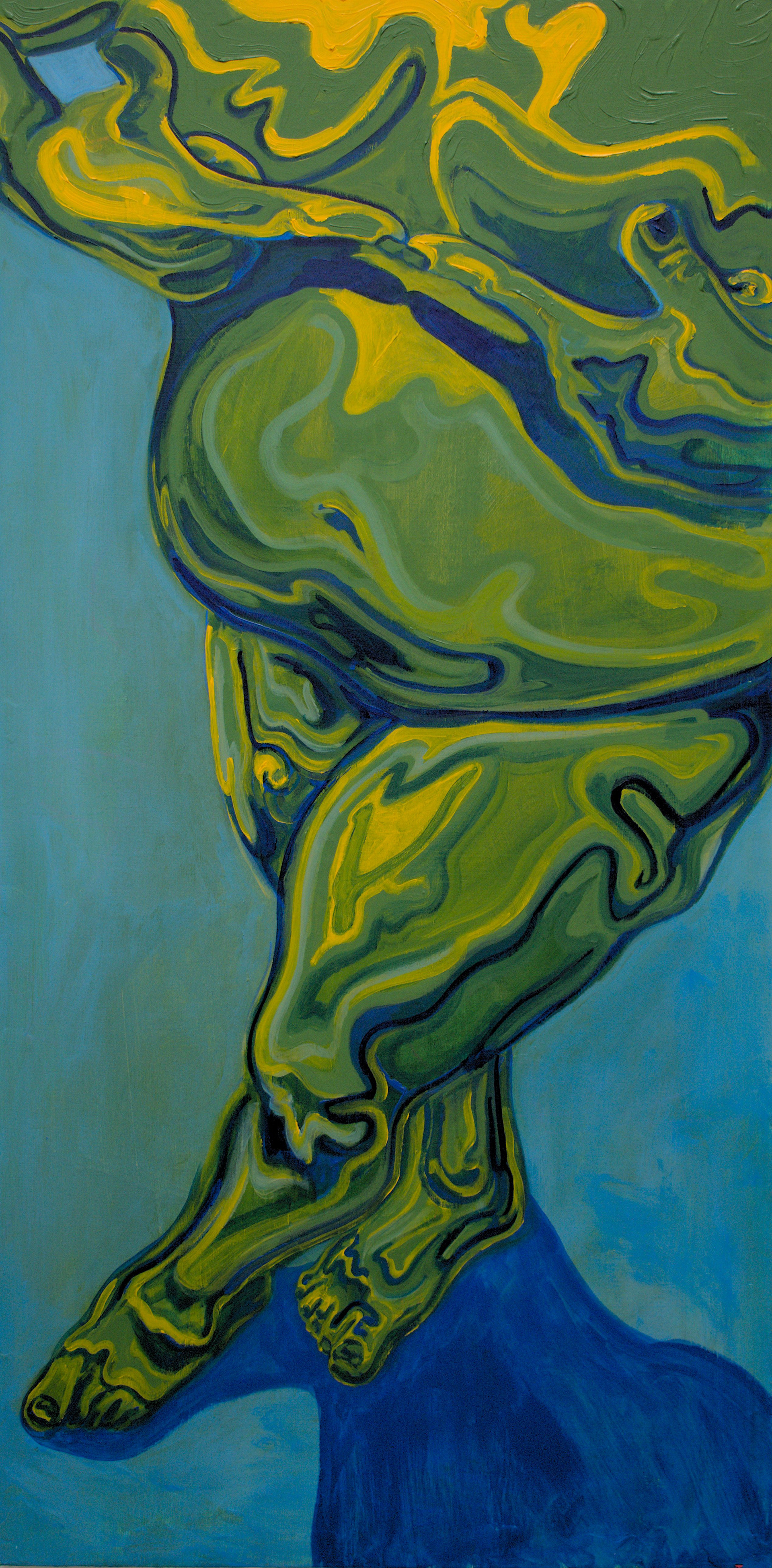 Babygirl | Acrylic on Wood Panel | 40" x 20" | 2025