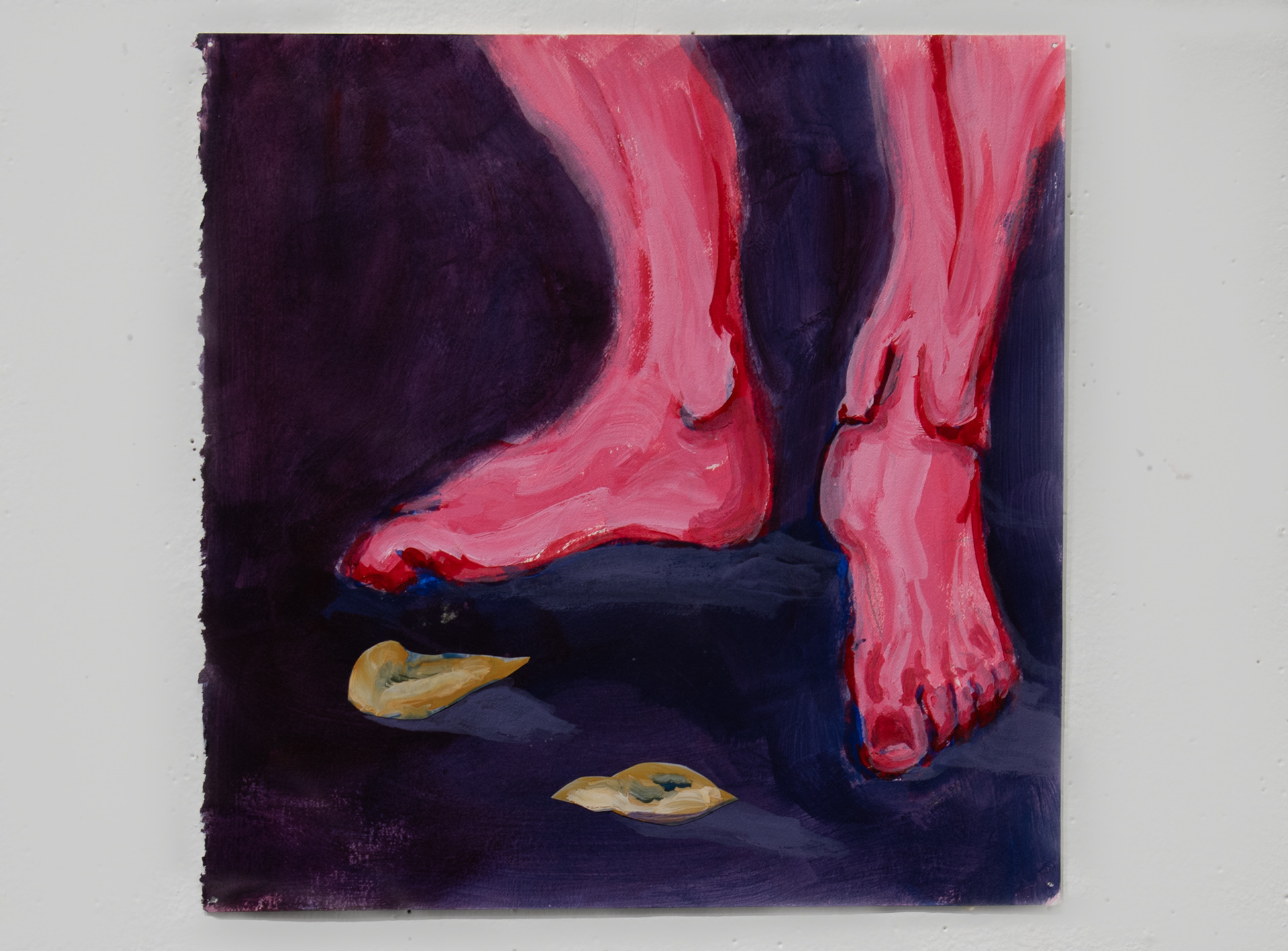 Tender IV | Acrylic on Paper and Mylar | 8"x8"