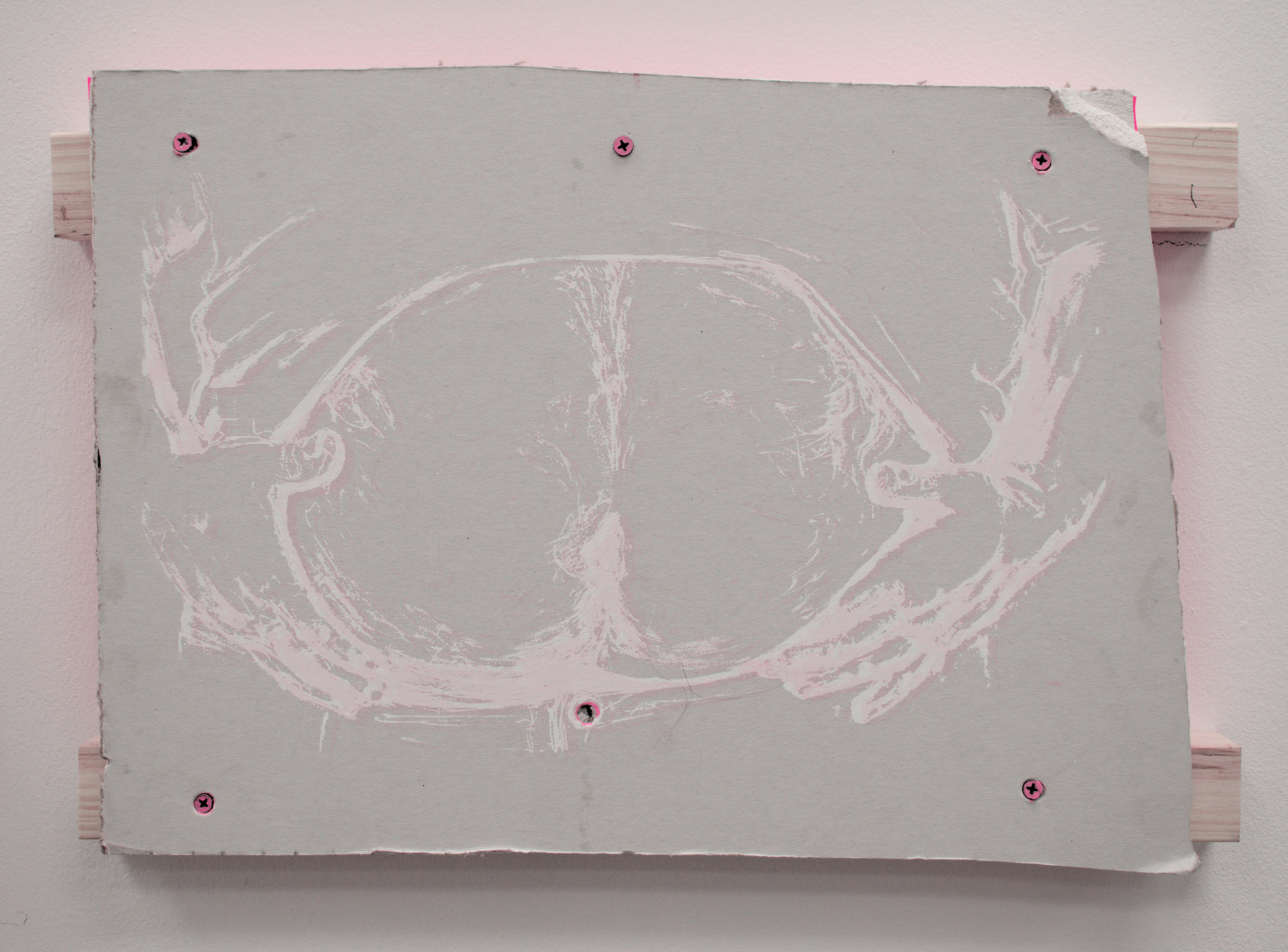 Studfinder II | Screen Print on Drywall | Variable Size