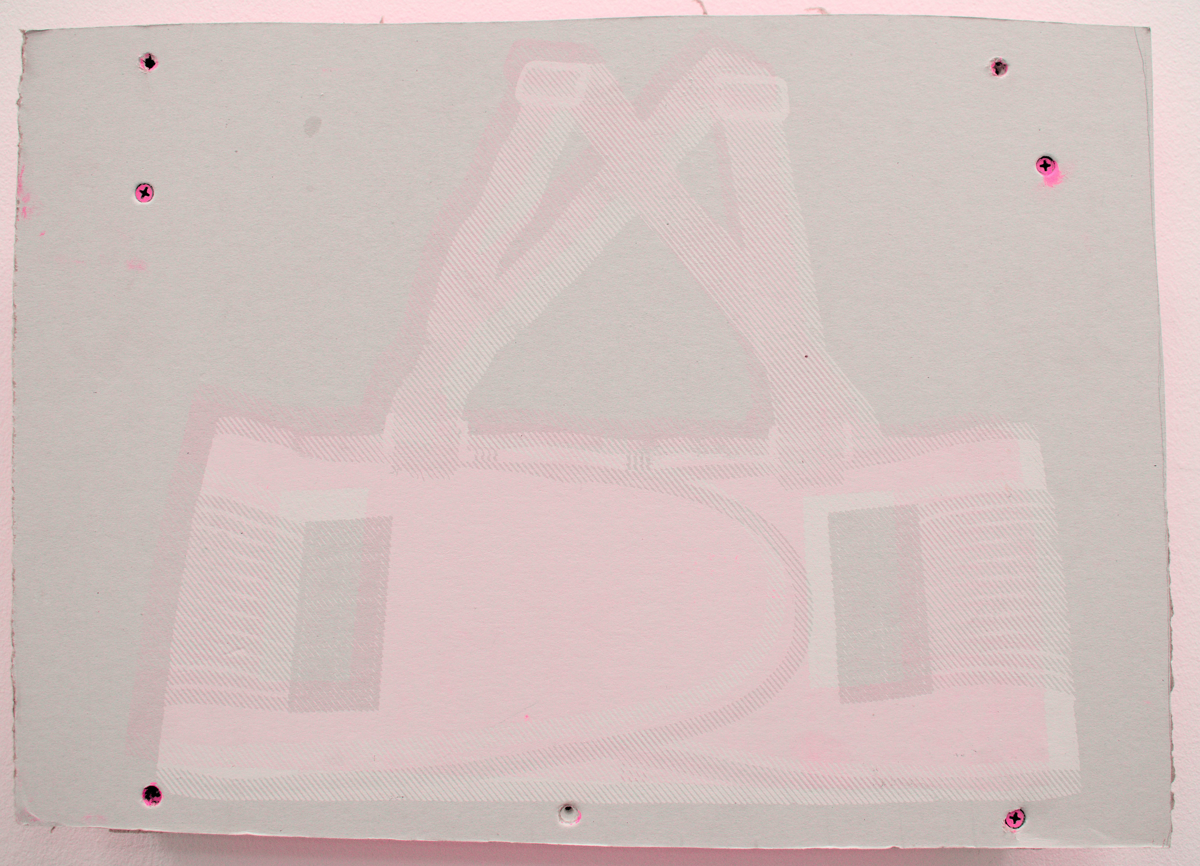 Studfinder III | Screen Print on Drywall | Variable Size