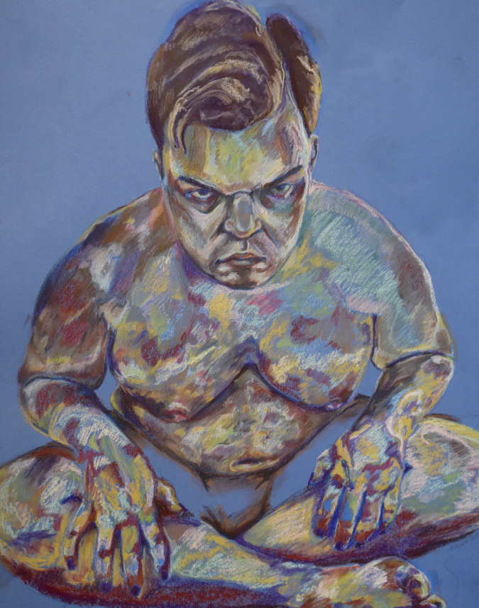 Intent | Pastel on Mi-Teintes | 18"x24"