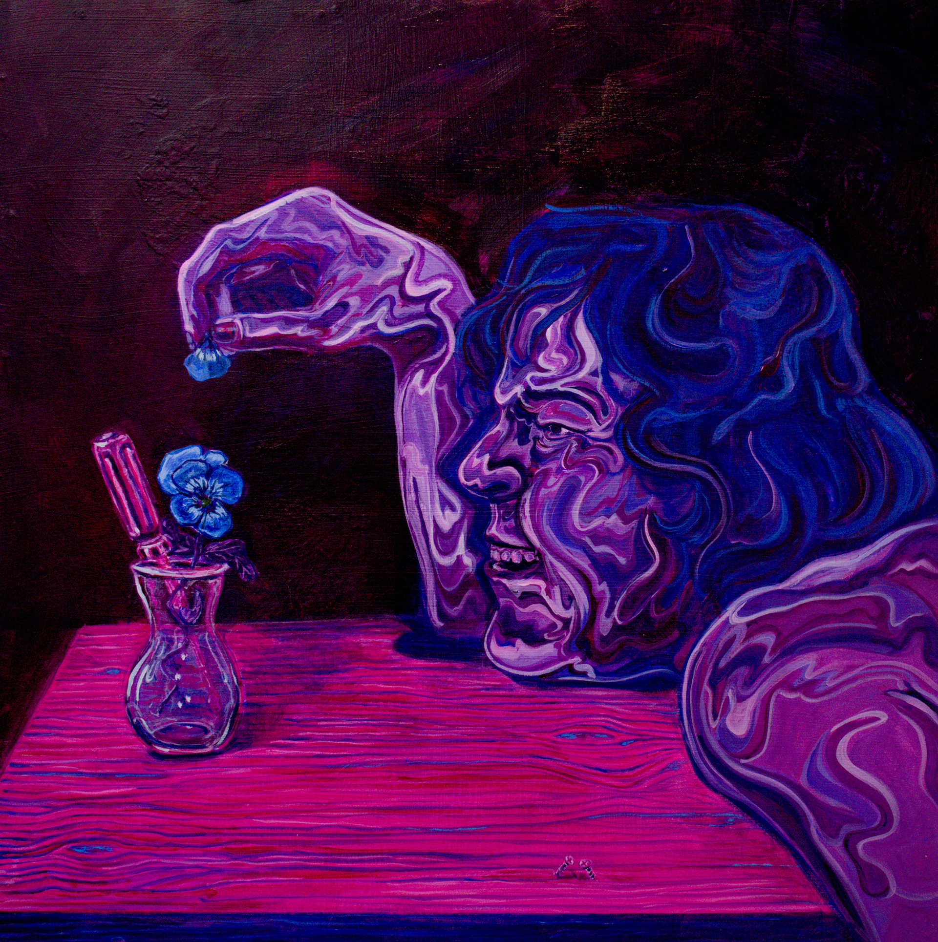 Tools of the Trade (Loves Me, Loves Me Not) | Acrylic on Wood Panel | 30"x30" | 2025