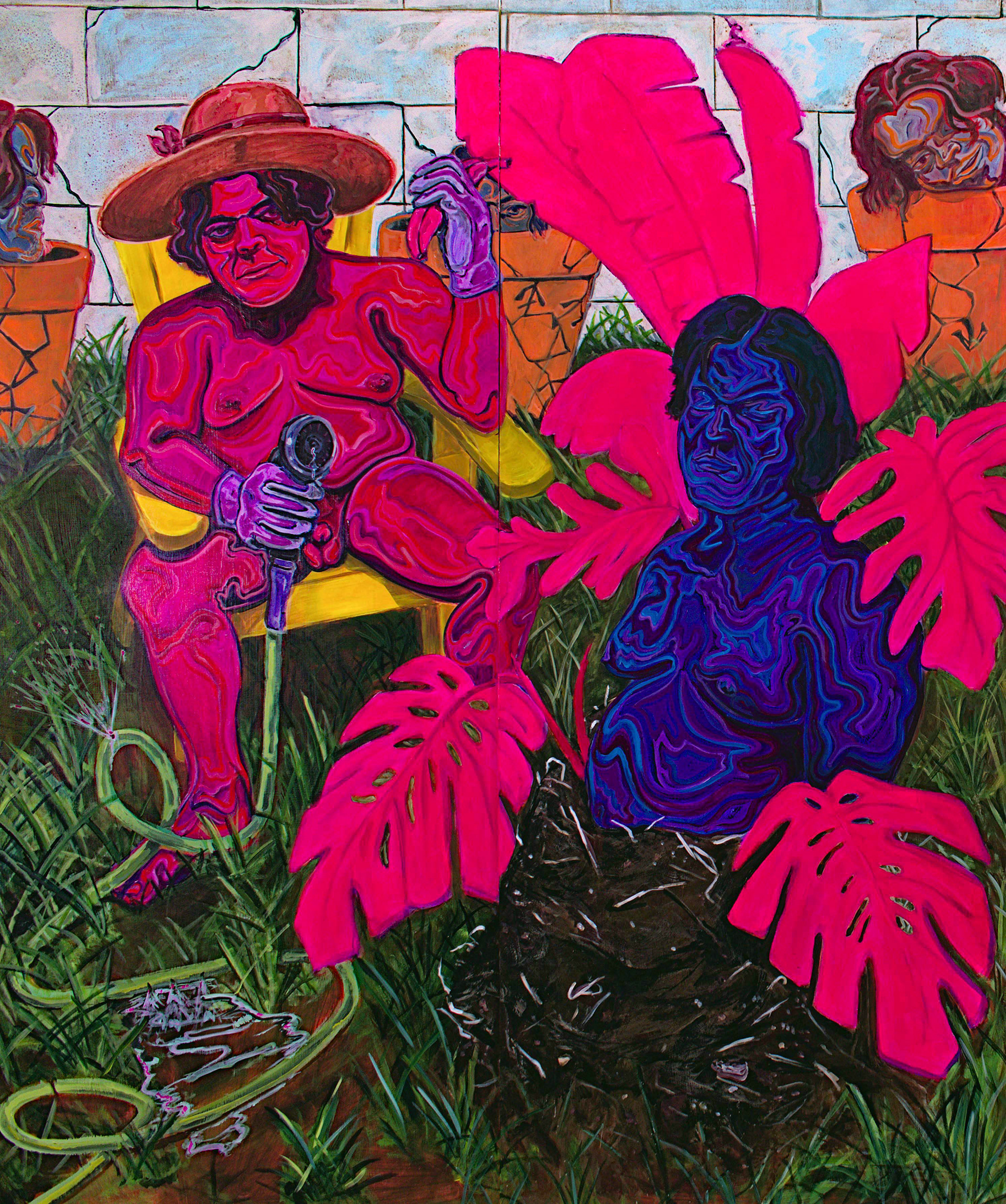 Fruit Tree | Acrylic on Wood Panel | 60" x 72" | 2024