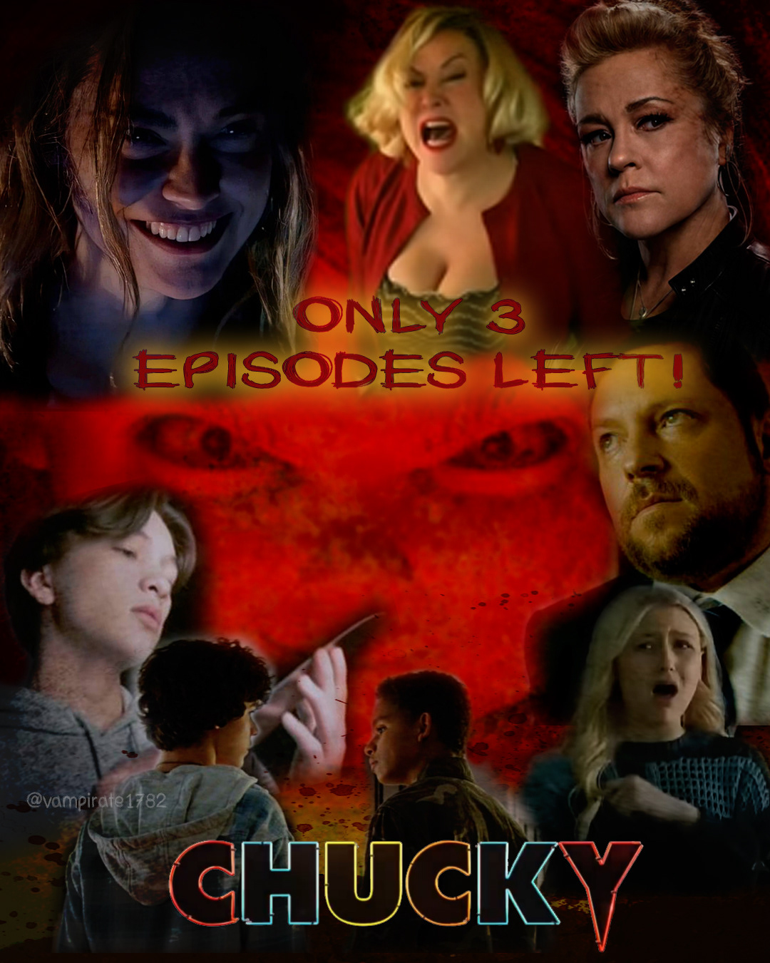 Chucky Season 1 episode countdown social media graphic