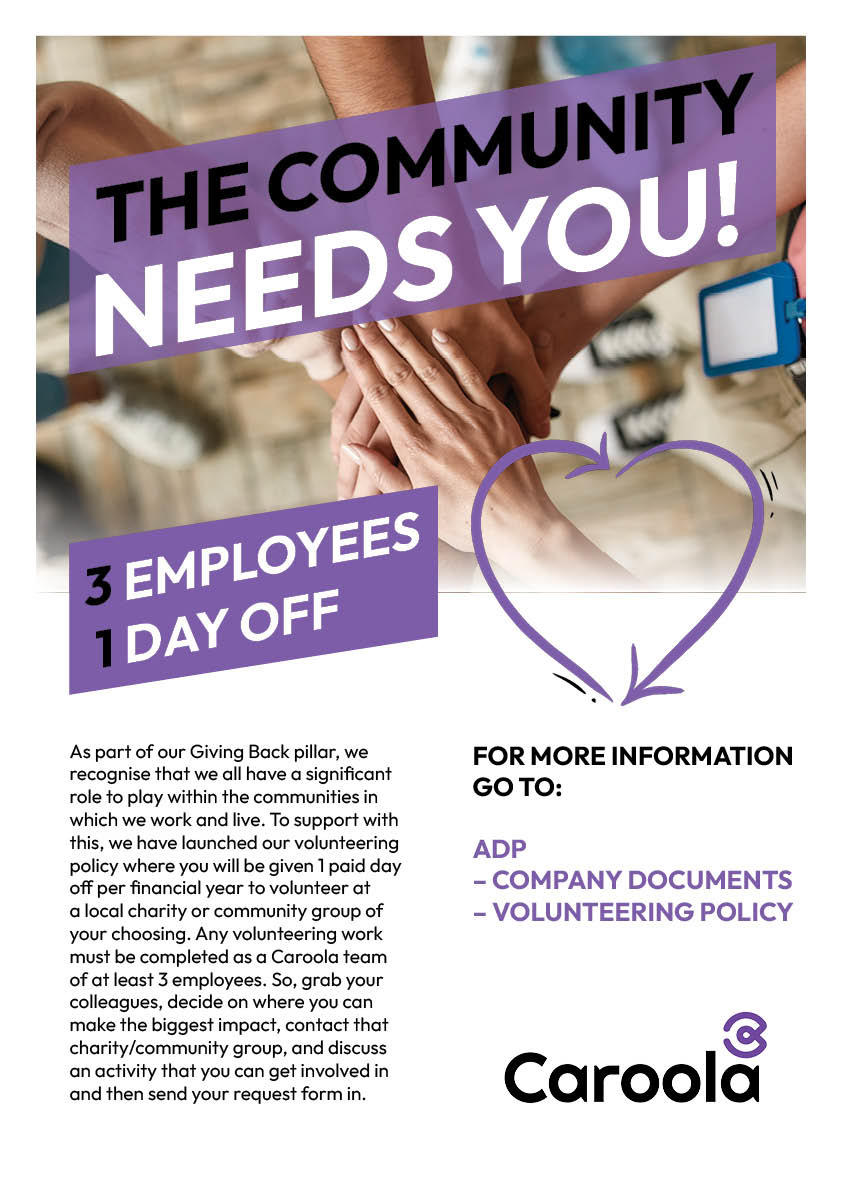 CSR poster to encourage helping in the community