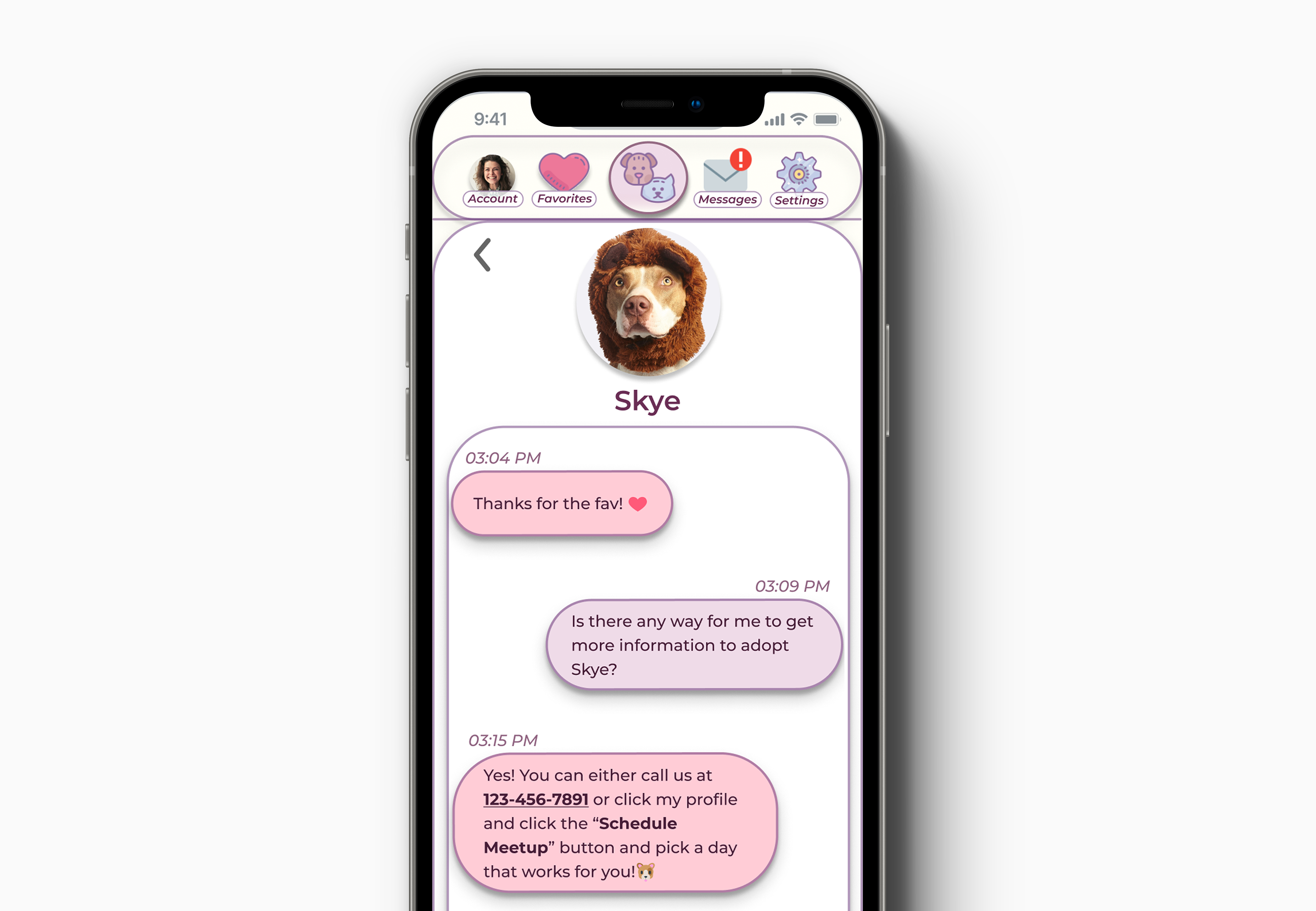 Message Detail Page
