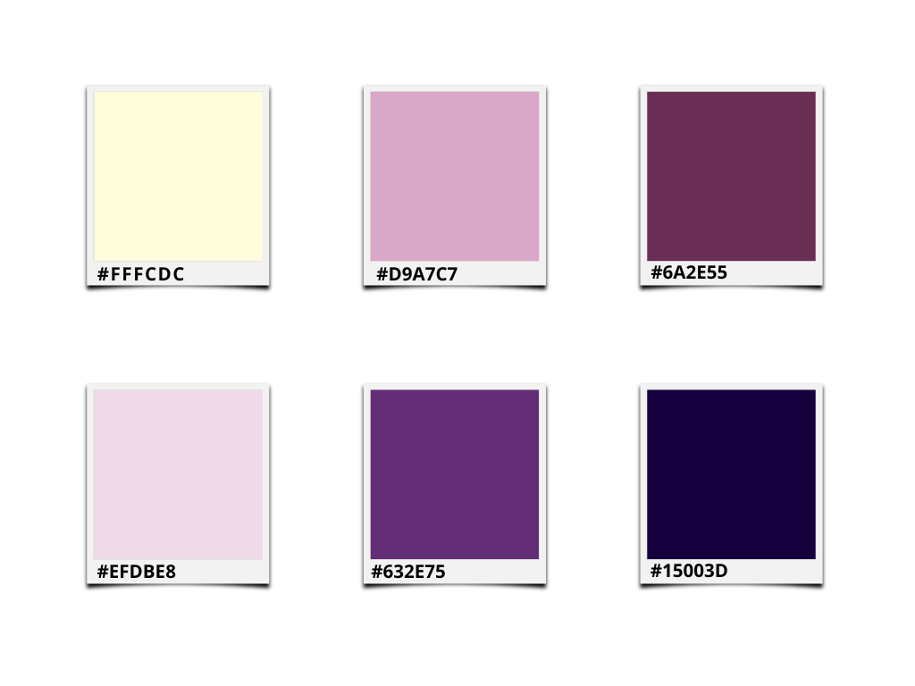 Color palette swatches