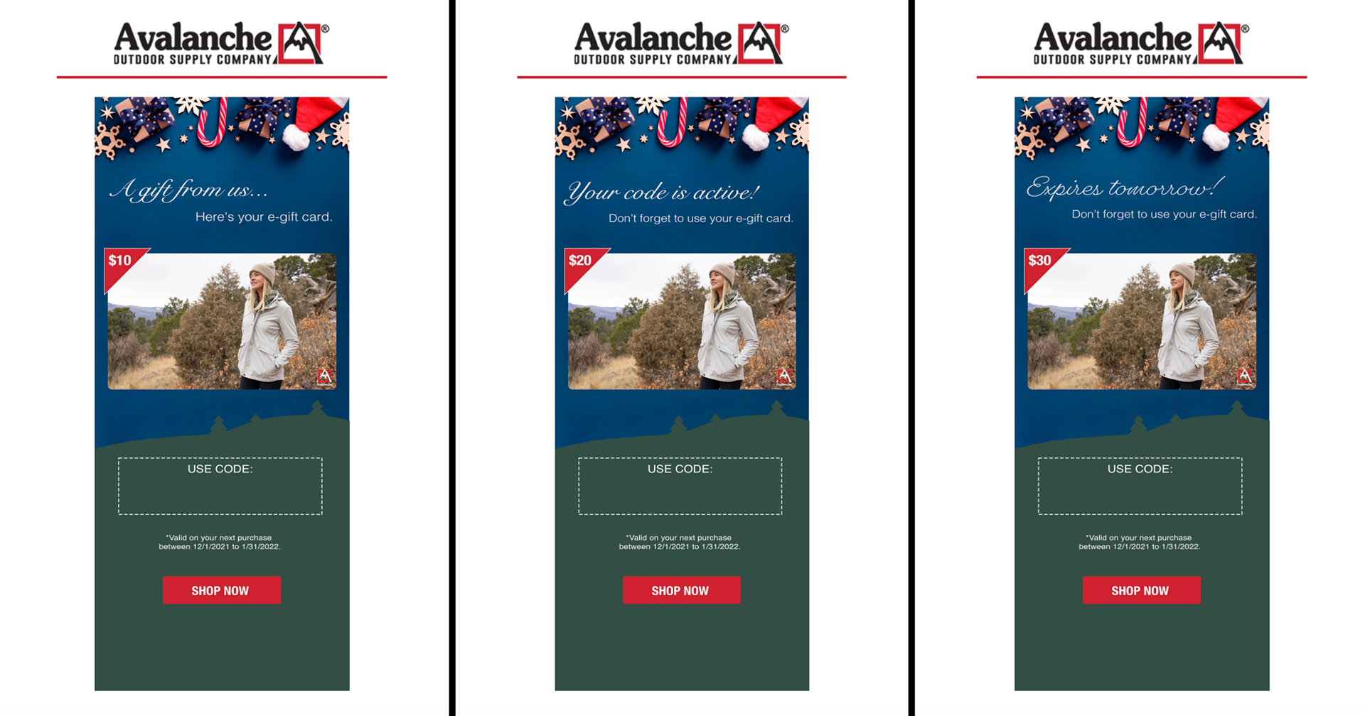 Avalanche Outdoor Supply E-Gift Card