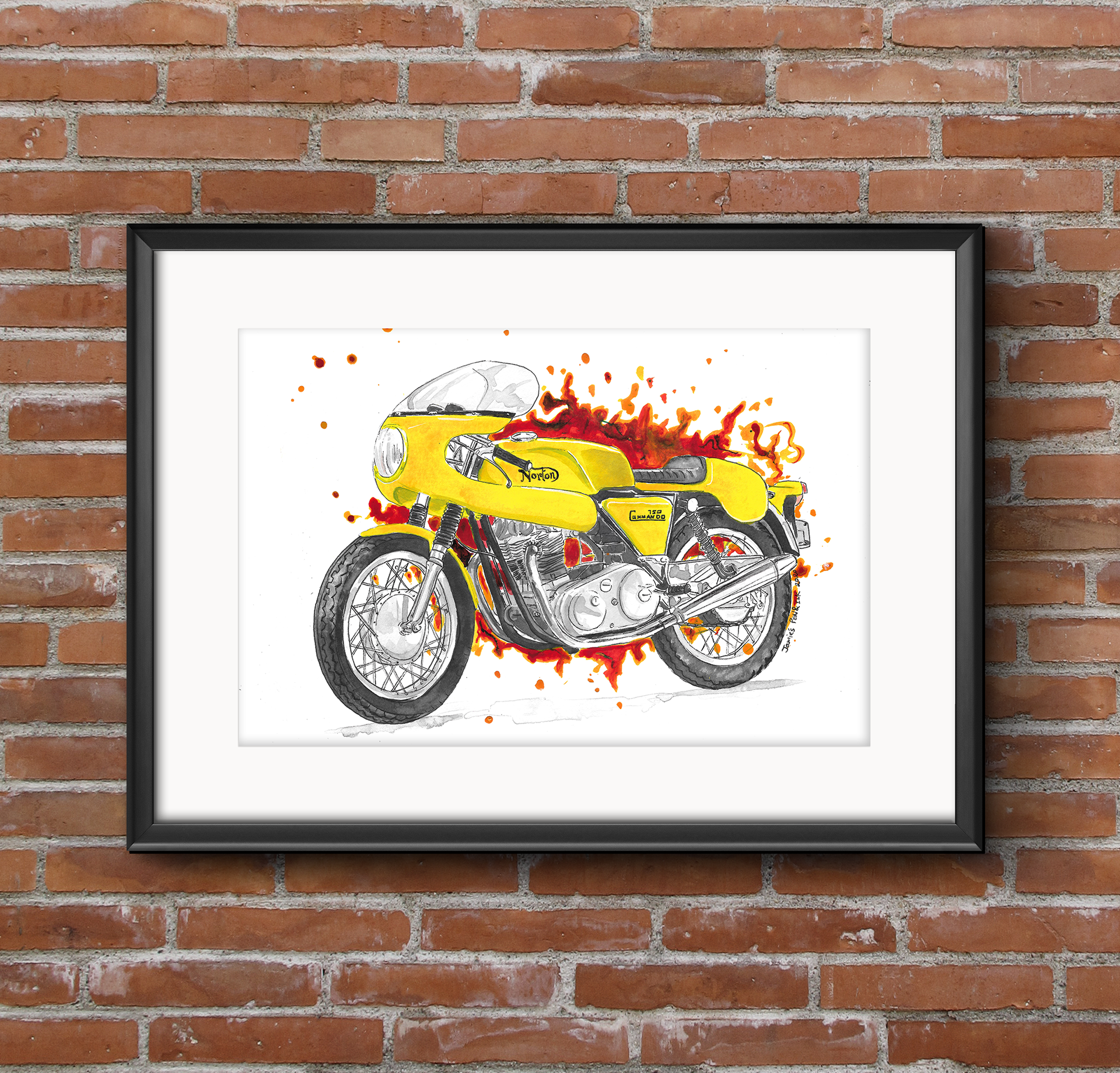 1969 Norton Commando 750 with frame