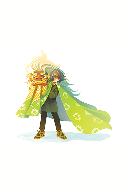 「春の雨にぬれて、獅子はおどる」パンフレット扉