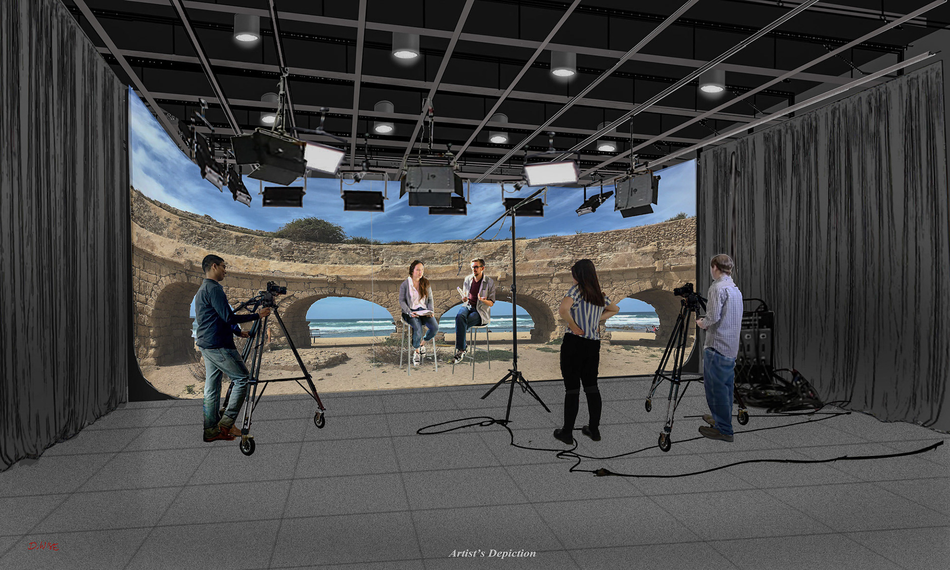 Cyclorama with full Image Backdrop