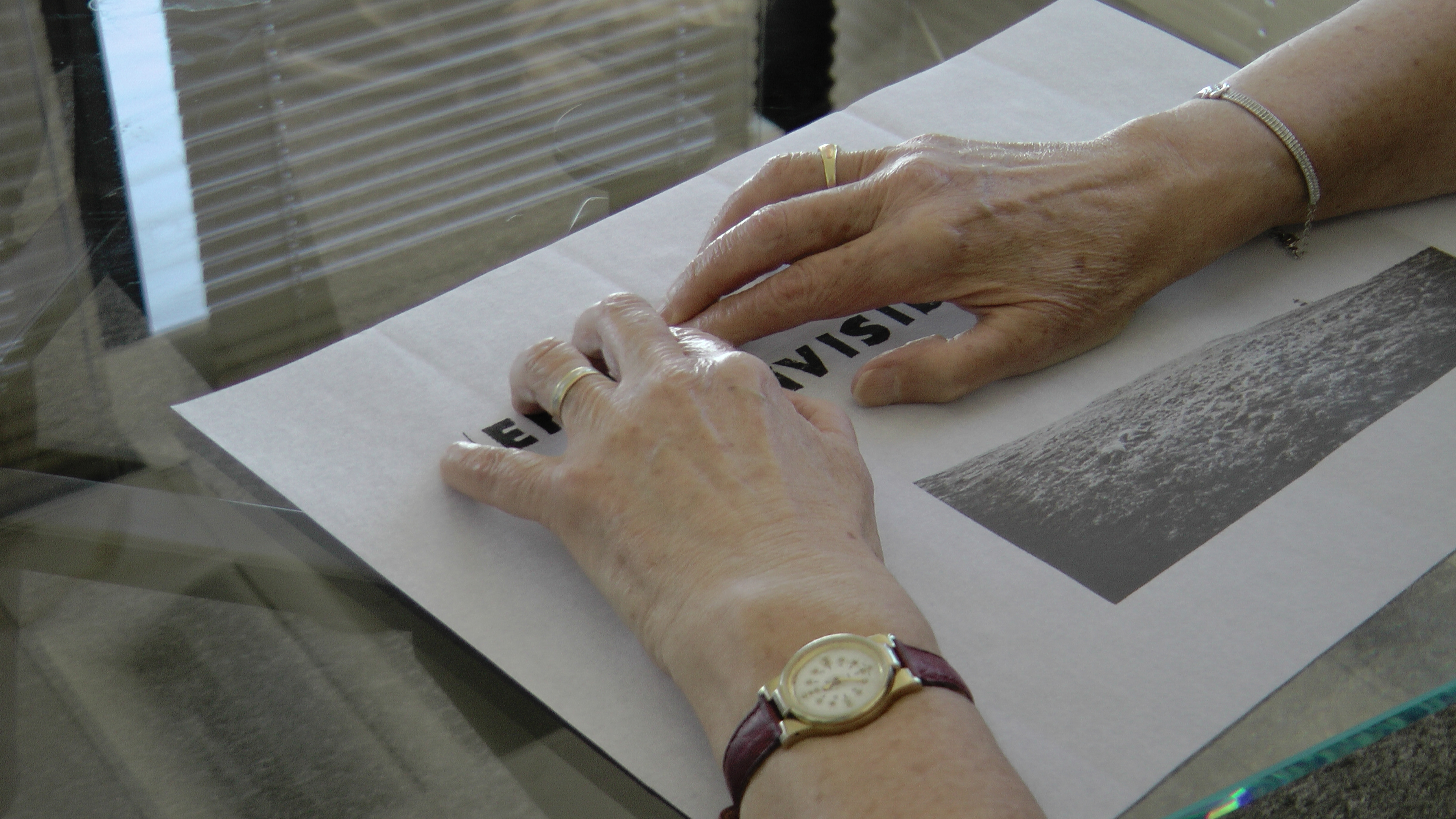 Atelier et tests des prototypes avec des personnes mal-voyantes