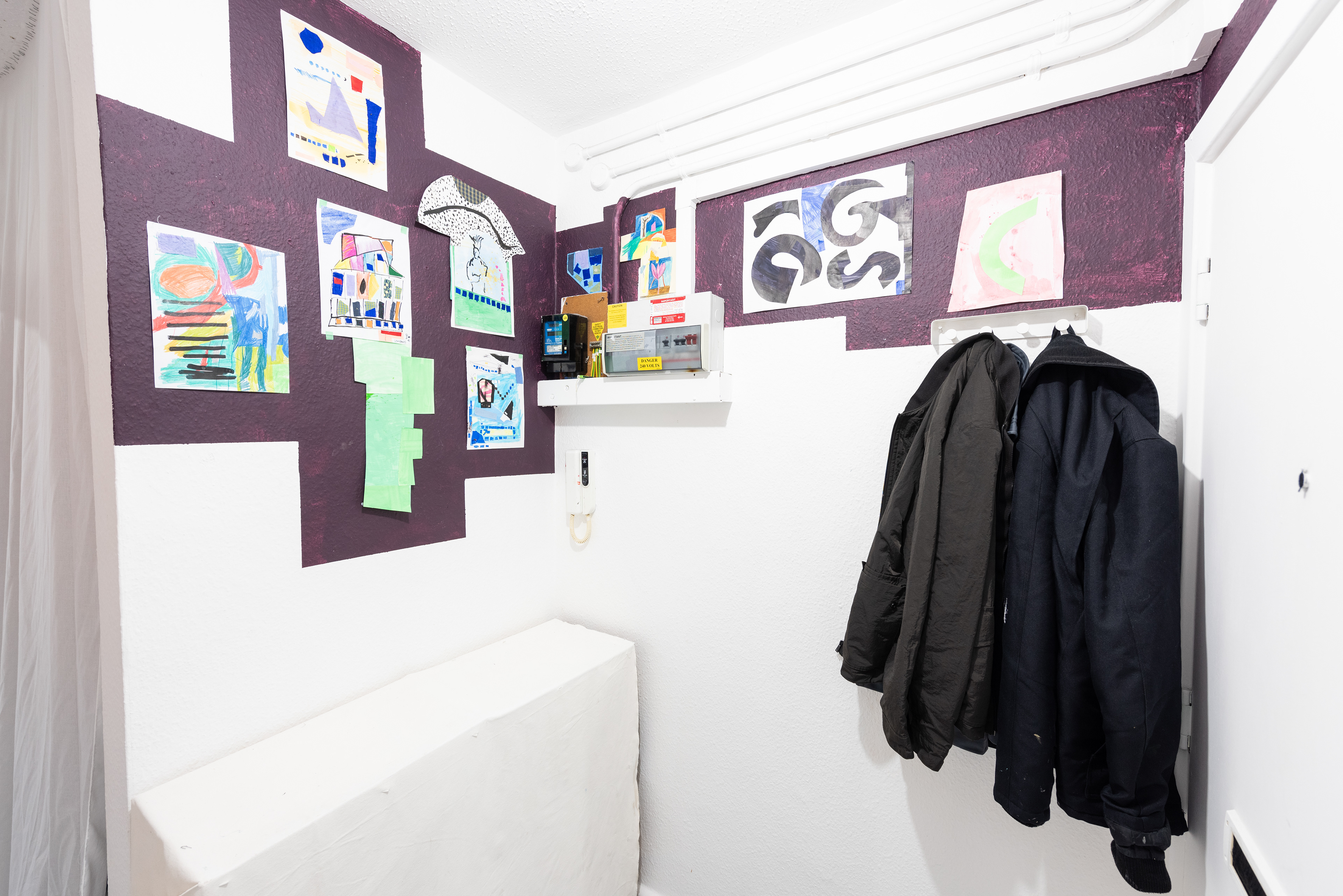 Lucinda Purkis - 'without celestrial intervention' - paint & drawing installation - 2024 - dimensions variable