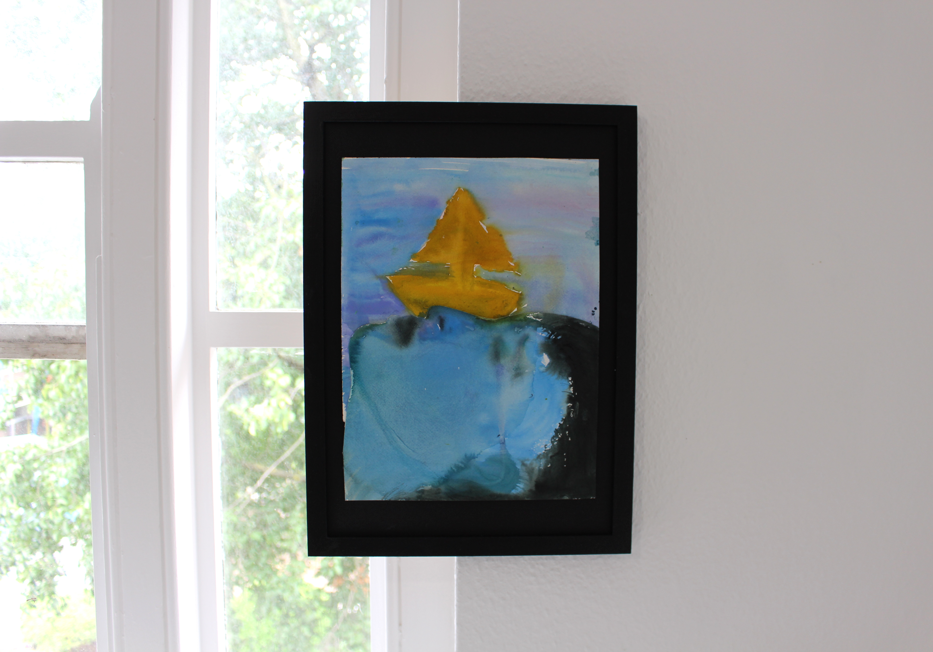 Gabrielle Bejani - "Migration" - 2024 - watercolour on paper - 33 x 45 cm (framed)