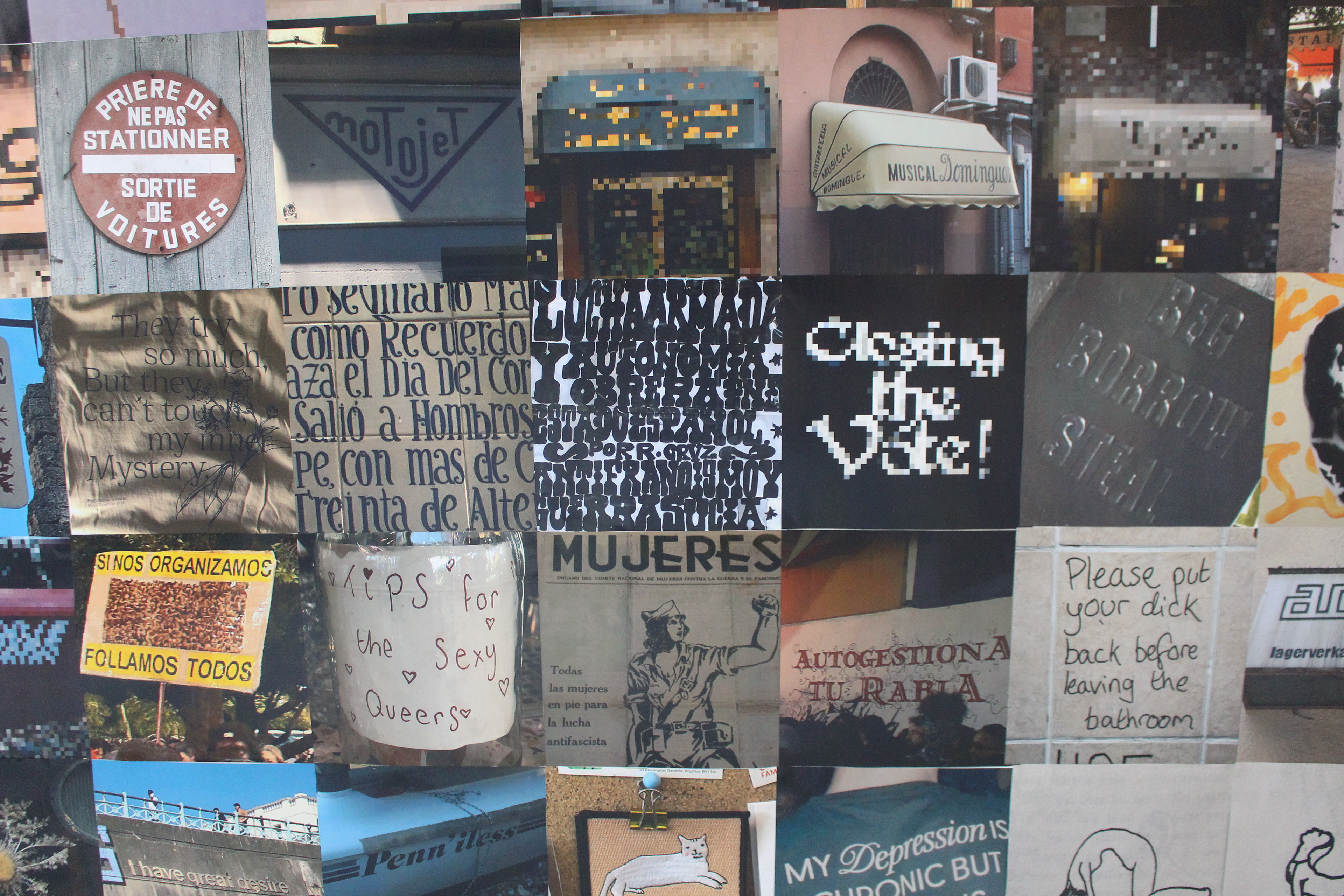 Sexy Signs (Africa Pombo), installation