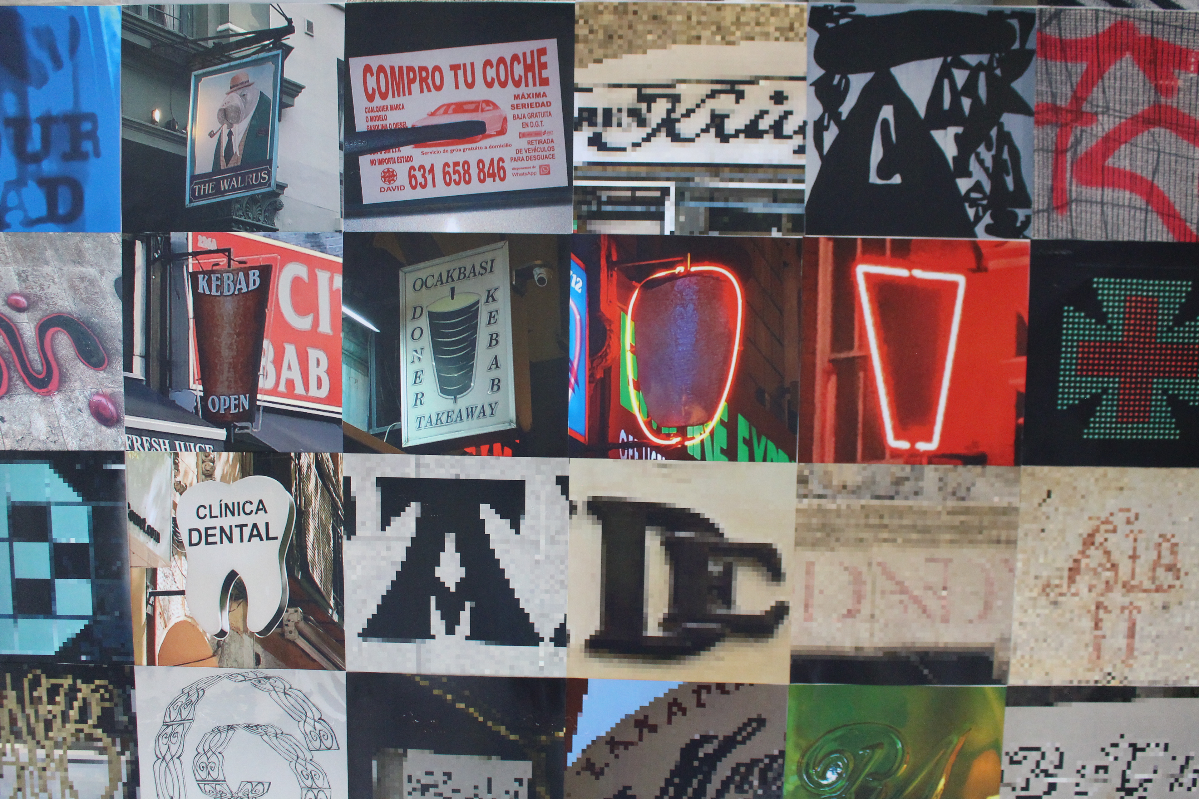 Sexy Signs (Africa Pombo), installation