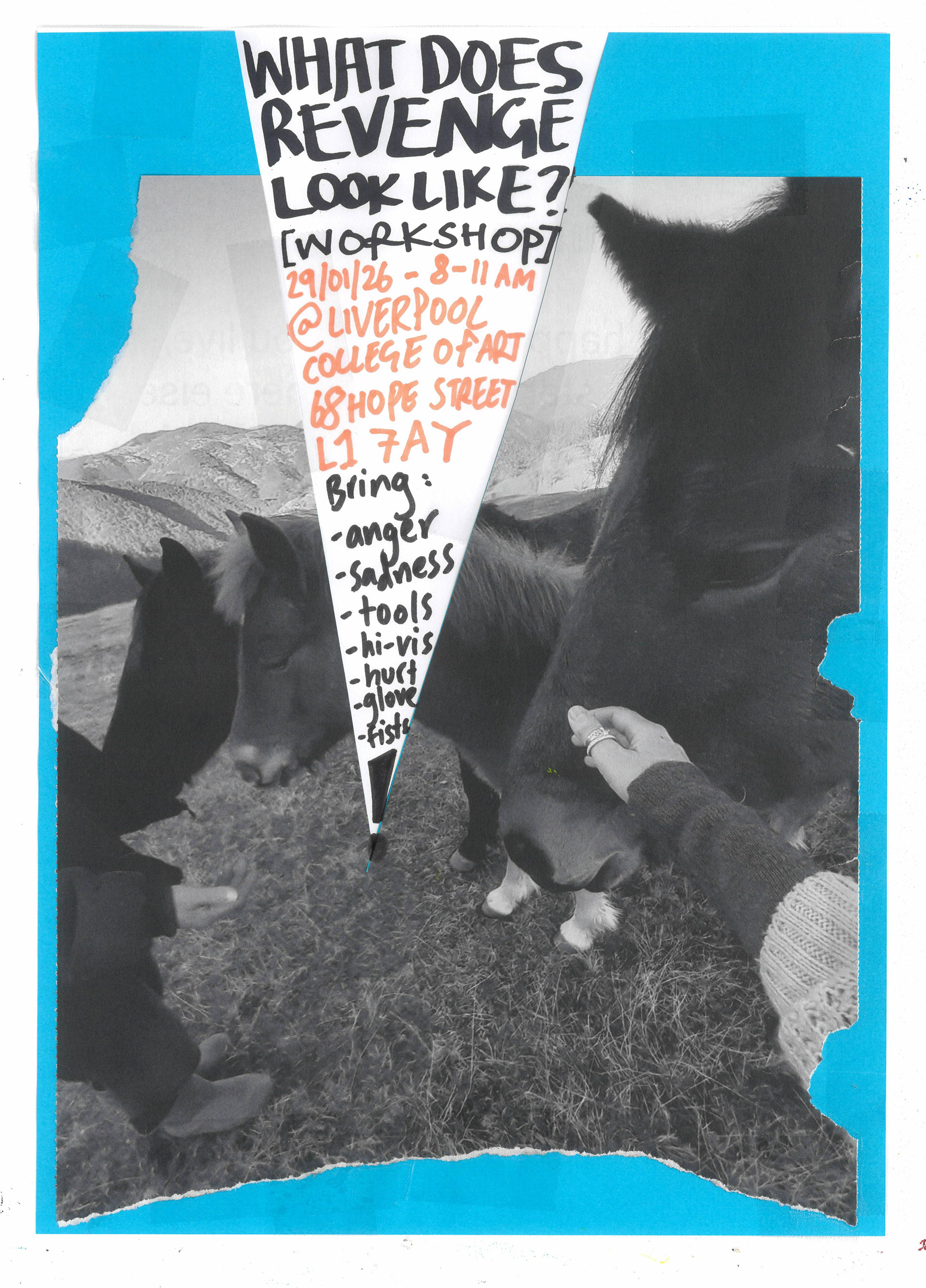 Nice Gmo - Imaginary Poster (2025) - mixed media collage on a4 paper