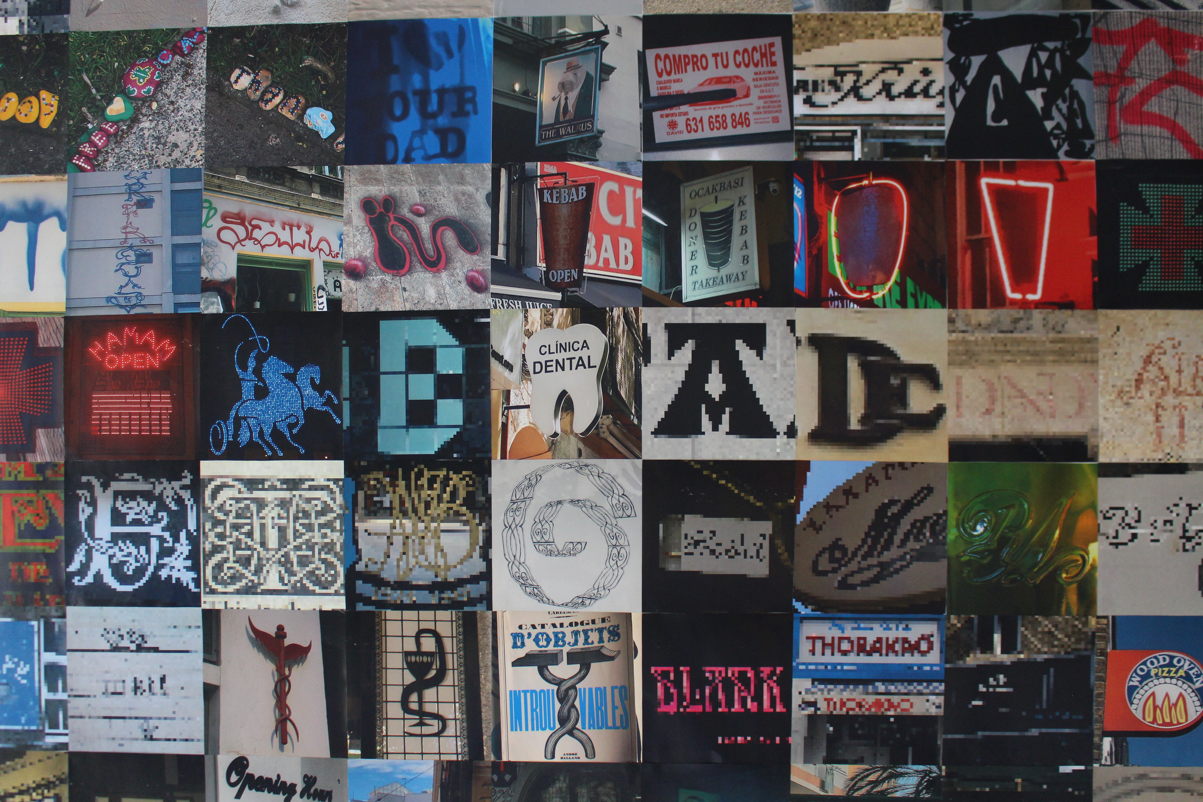 Sexy Signs (Africa Pombo), installation