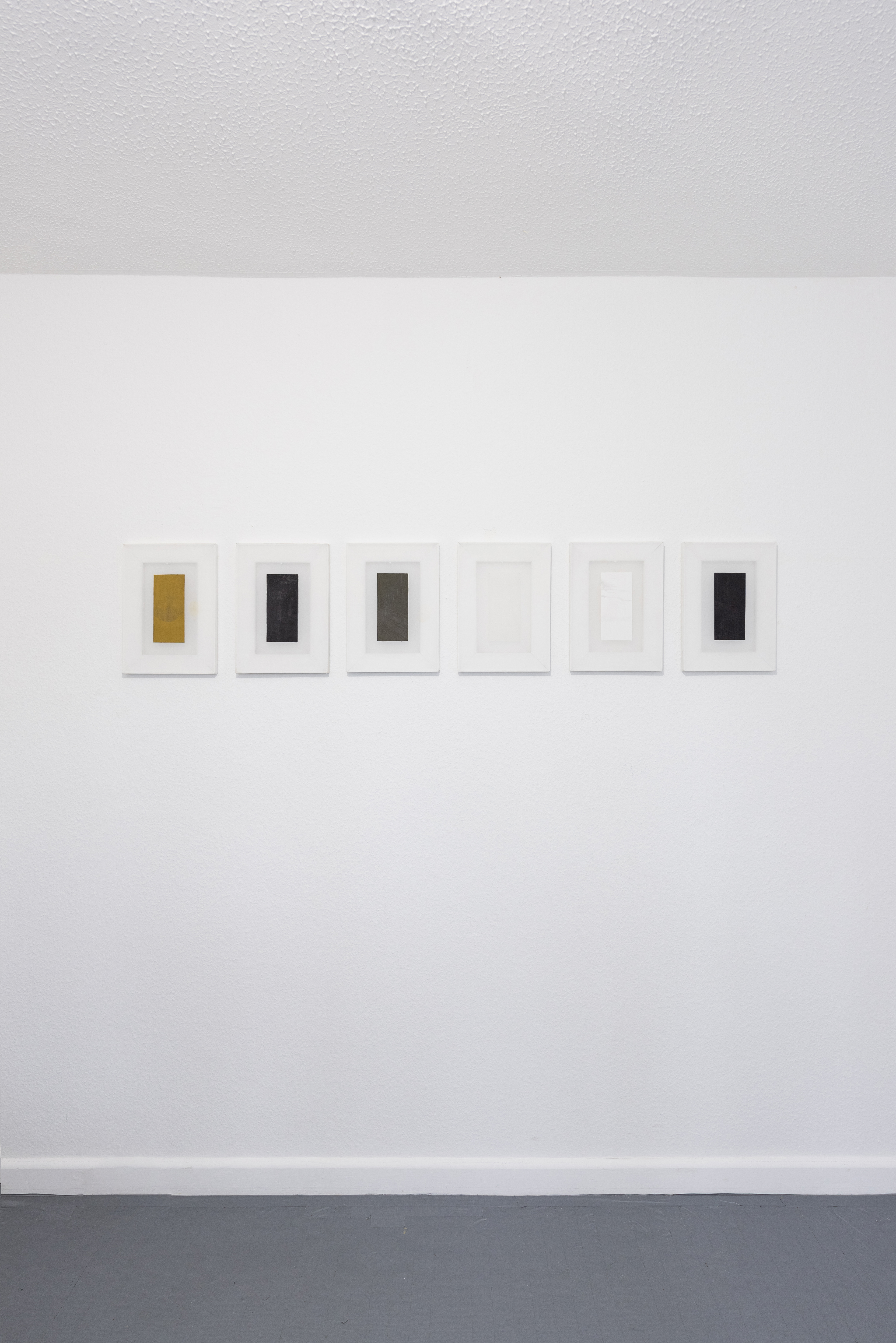 Sarah Tew - 'Test Site Series (Monte Cereci)' - 2024 - metalpoint on prepared chiffon - 186 x 46 cm
