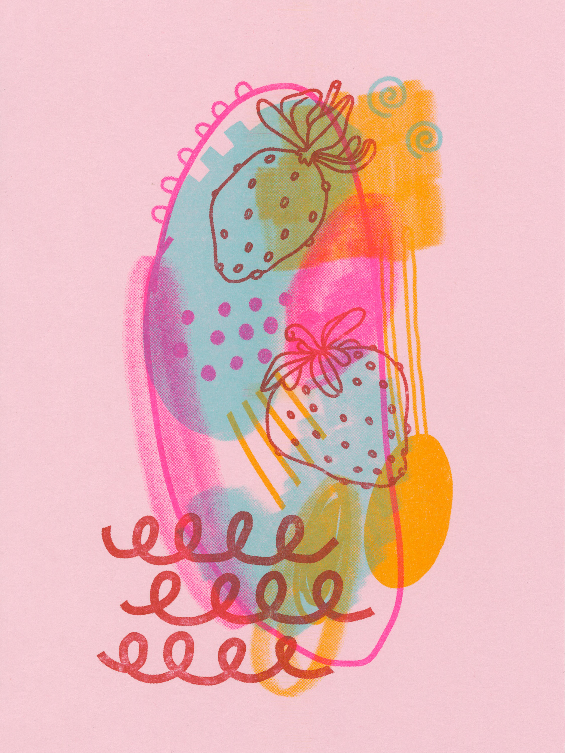 "Space II", risograph.